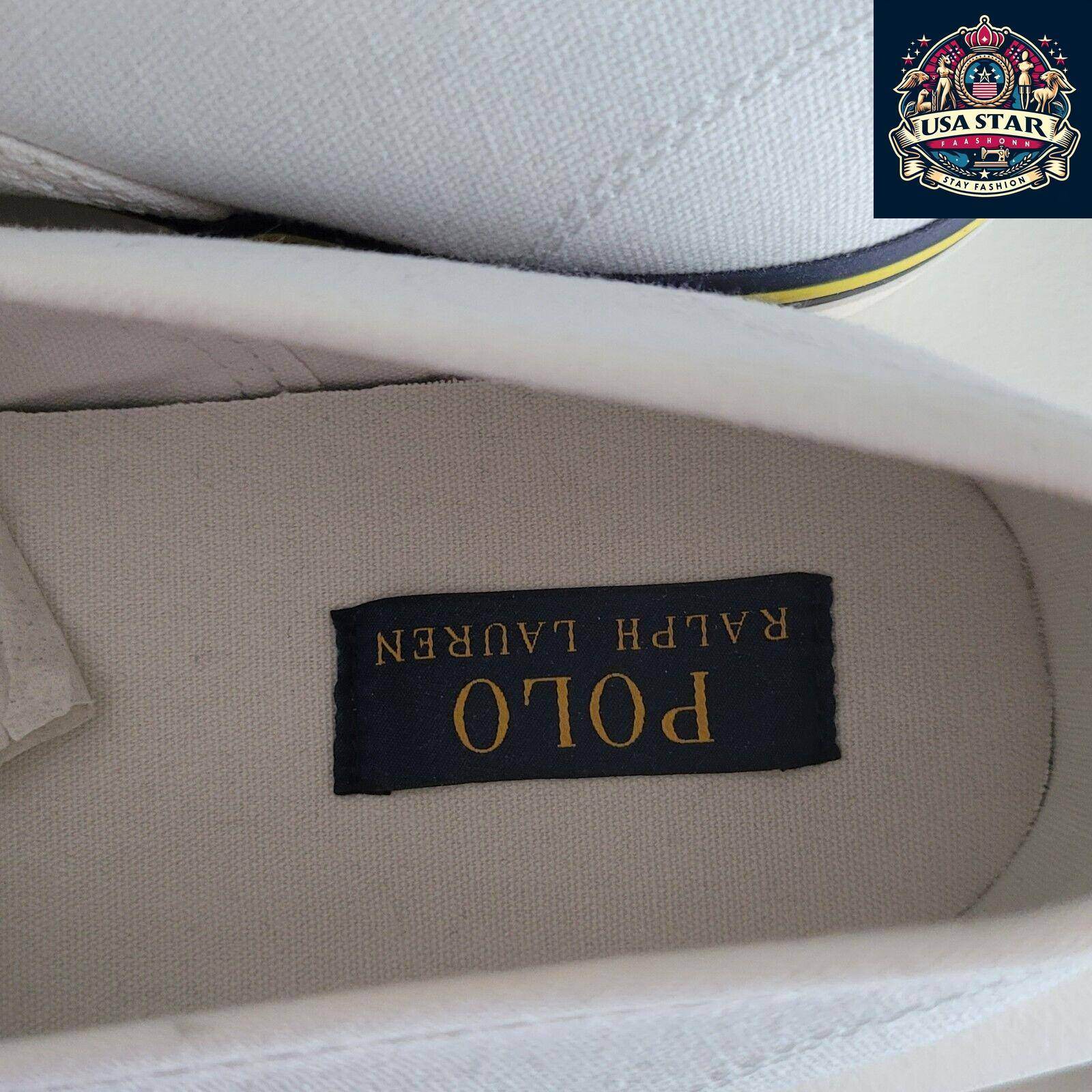 Ralph Lauren Men's Pumps Size 10 UK - Stylish White Sneakers with Comfortable Fit and Versatile Design - USASTARFASHION