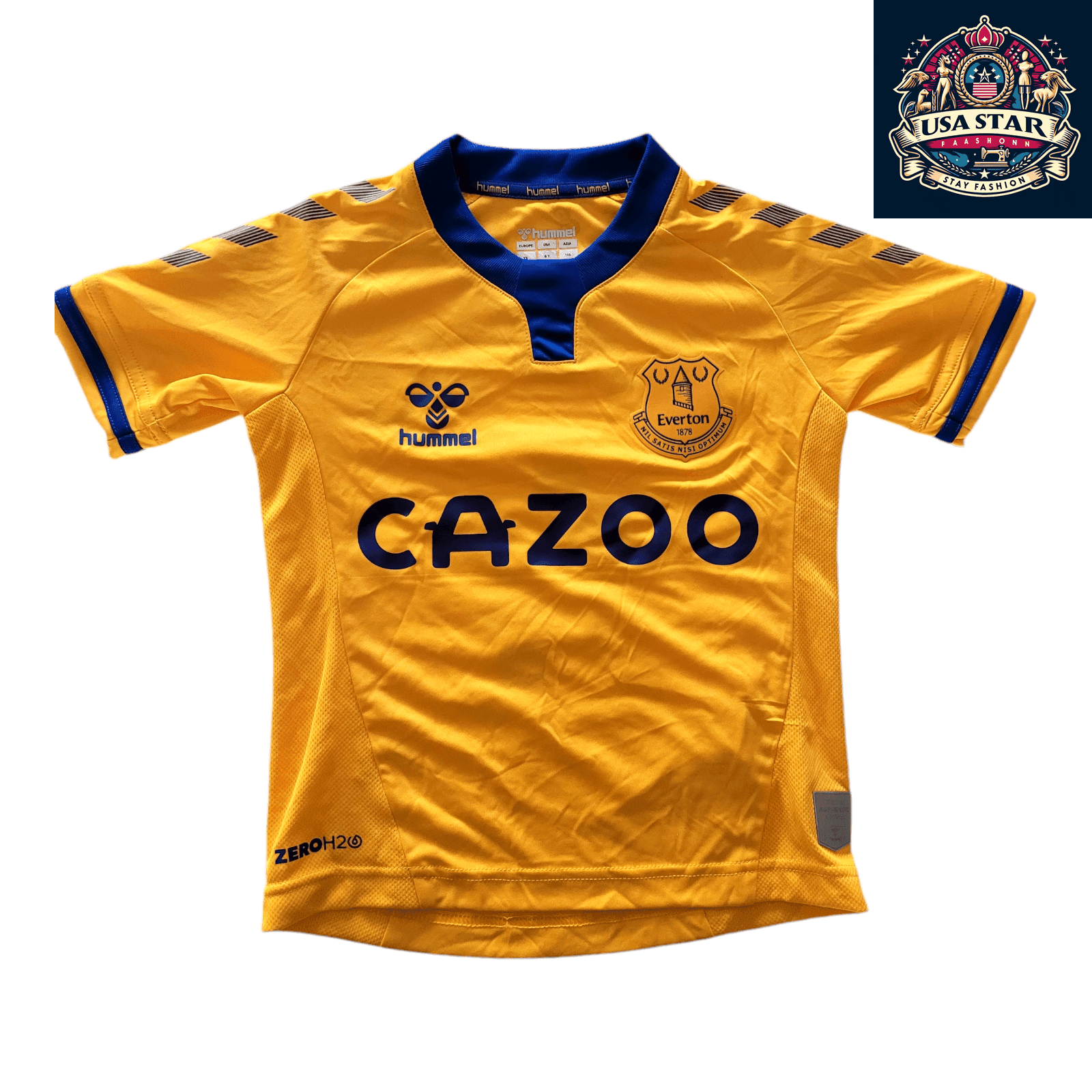 Everton FC Youth Jersey 2021 - 2022 4 Holmes Hummel Cazoo - Size 6Y/116cm, Stylish & Comfortable - USASTARFASHION