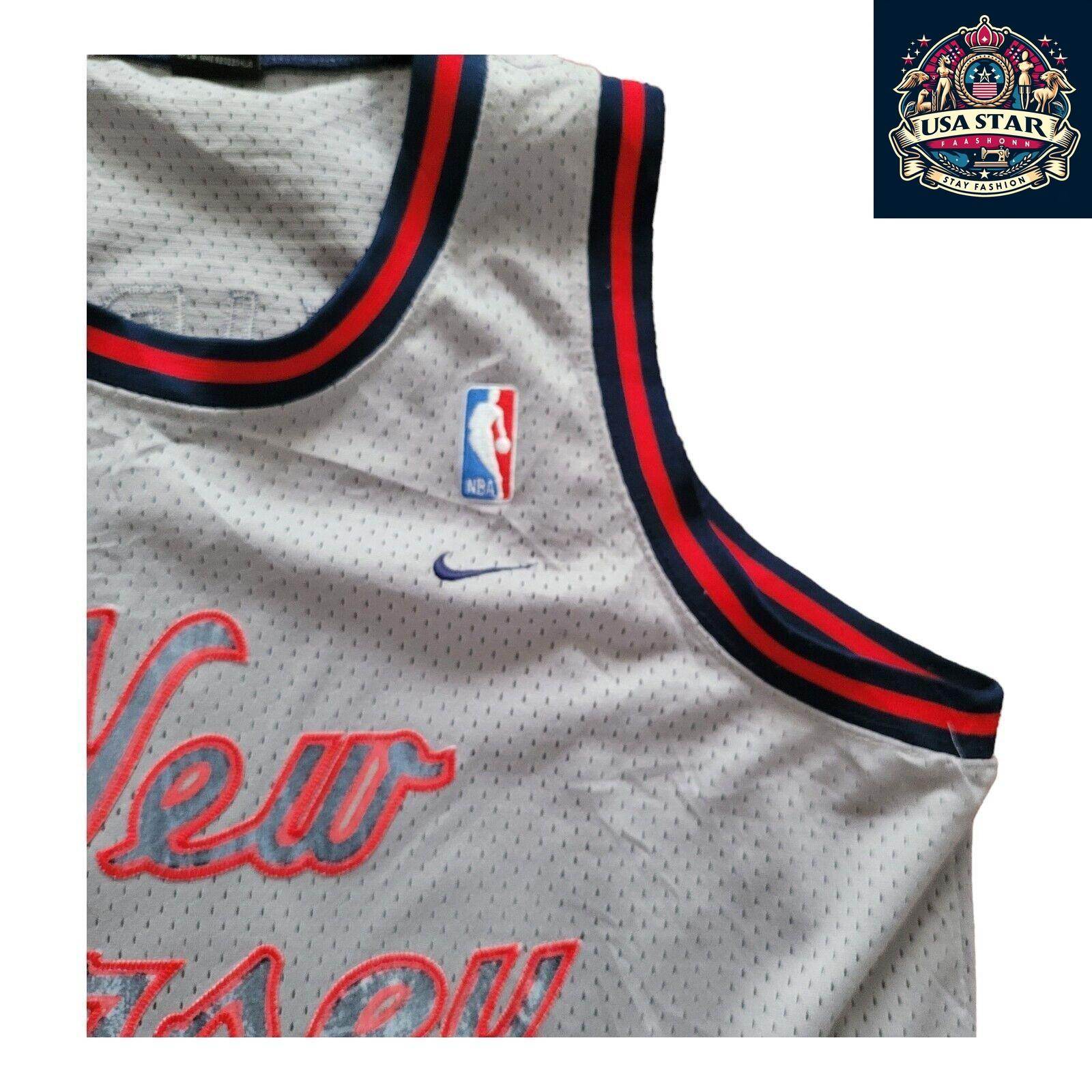 Official Nike Vintage Basketball Jersey 5 Jason Kidd New Jersey Nets Swingman XL - Retro Style - USASTARFASHION