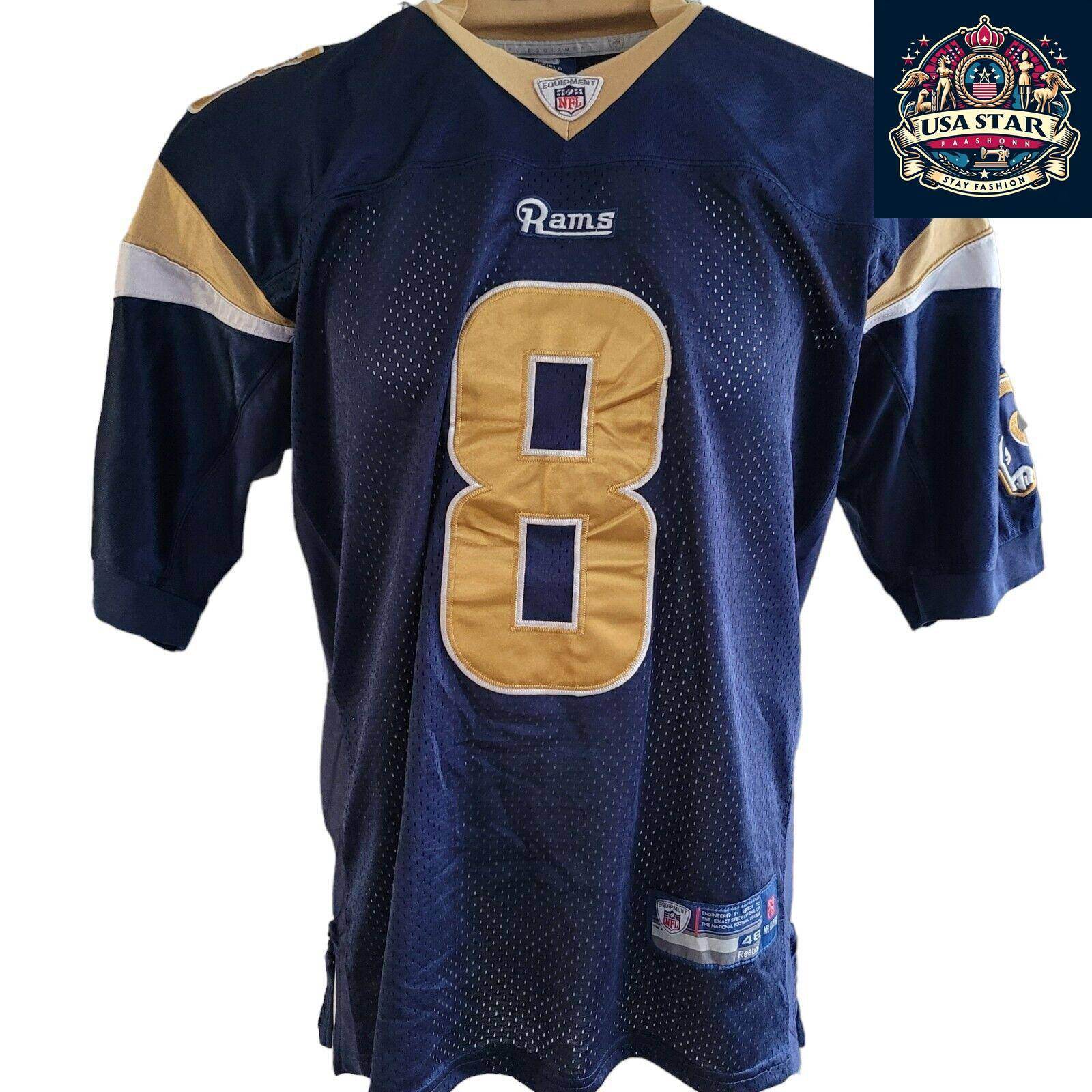 St Louis Rams Jersey 8 Bradford By Reebok, Size 48, Authentic Design, Great Condition - USASTARFASHION