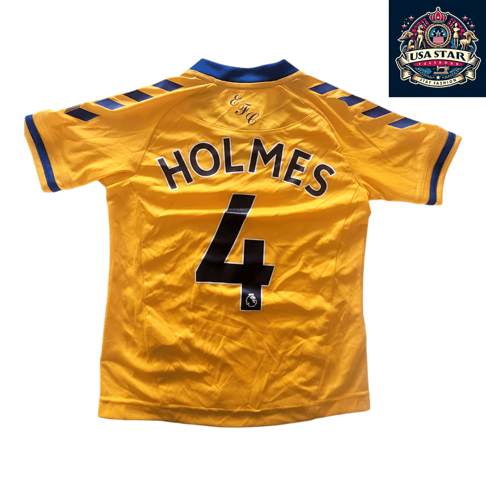 Everton FC Youth Jersey 2021 - 2022 4 Holmes Hummel Cazoo - Size 6Y/116cm, Stylish & Comfortable - USASTARFASHION