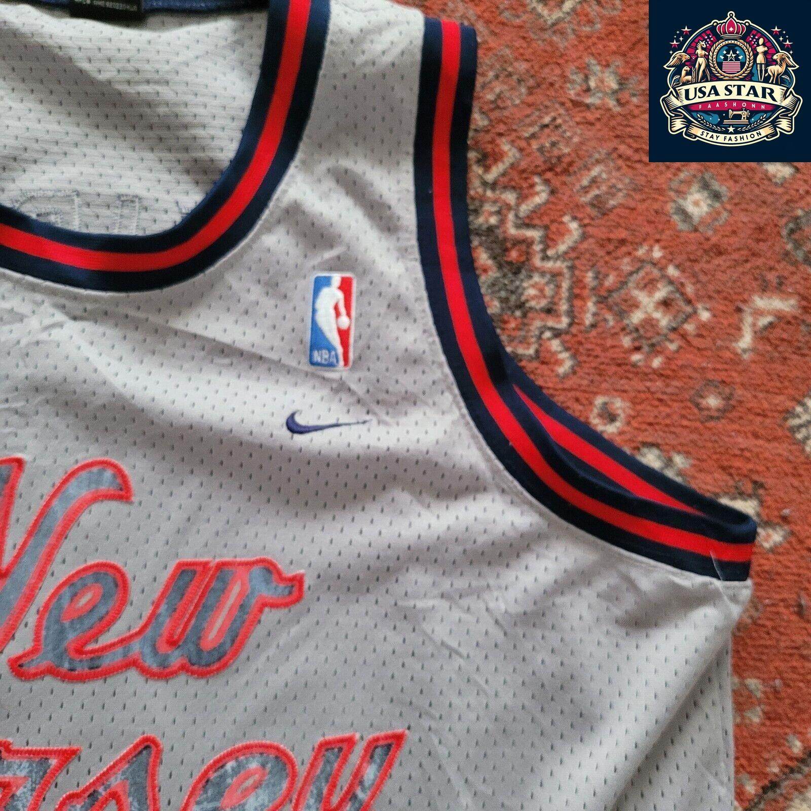 Official Nike Vintage Basketball Jersey 5 Jason Kidd New Jersey Nets Swingman XL - Retro Style - USASTARFASHION