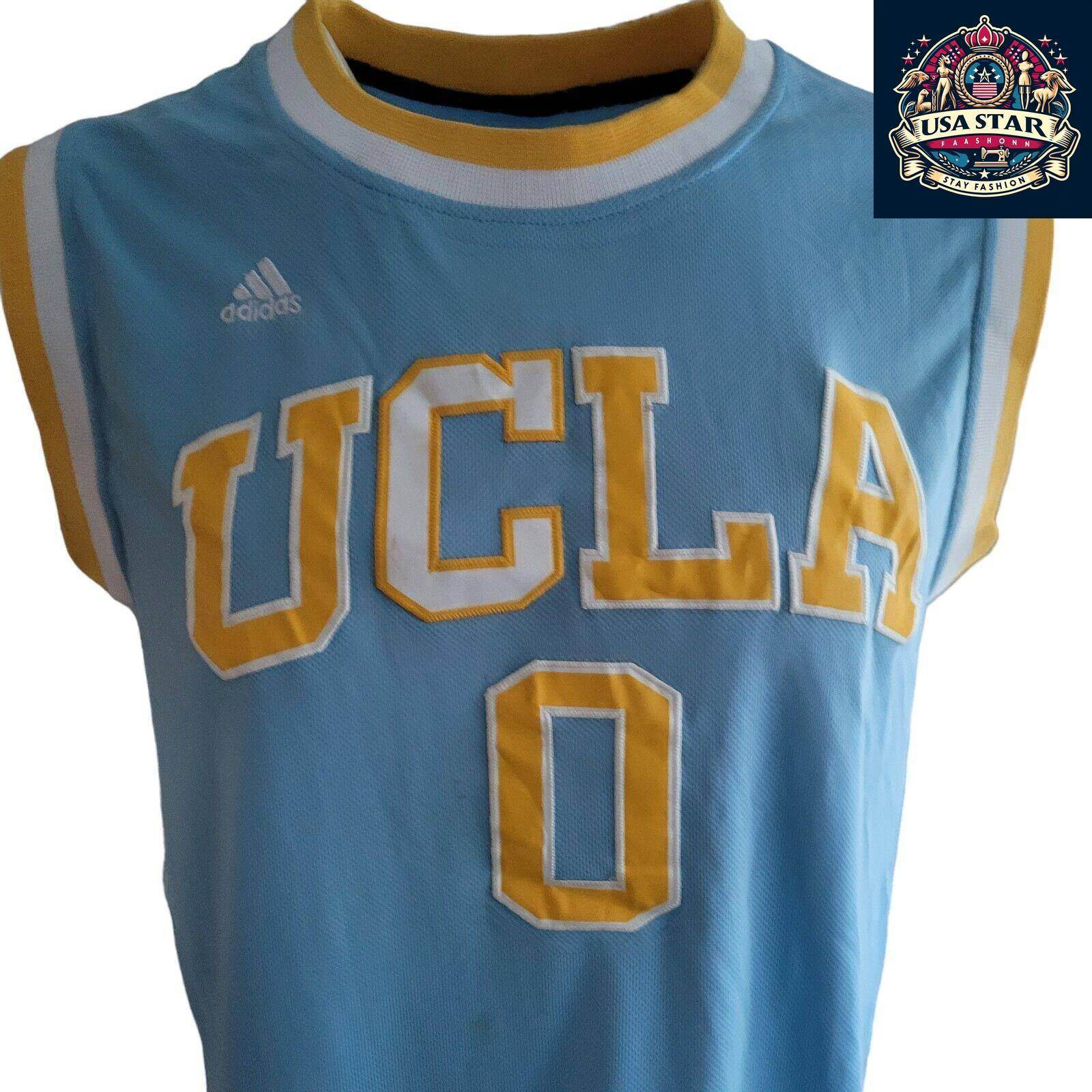 Custom UCLA Russell Westbrook 0 Basketball Jersey Mens Size M by Adidas - High - Quality Design - USASTARFASHION