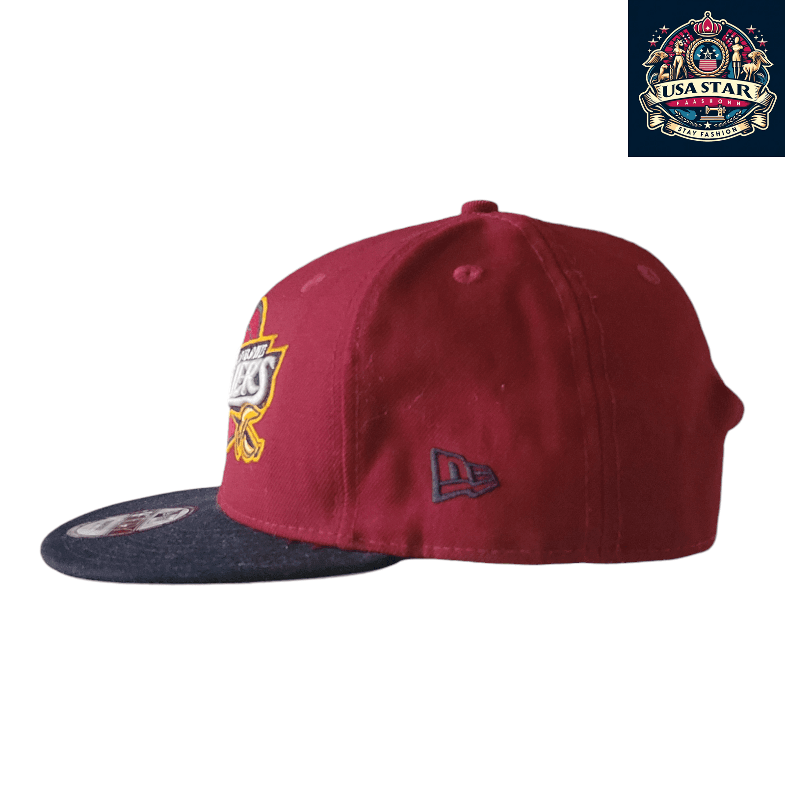 New Era Cleveland Cavaliers Hat 9FIFTY Snapback Cap Burgundy/Black Medium - Large Adjustable - USASTARFASHION