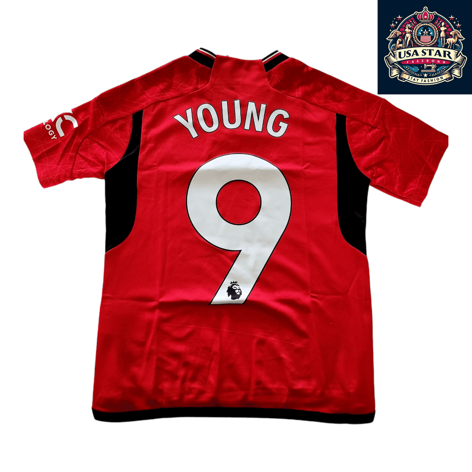 Manchester United Youth Jersey M 2023 - 2024, Adidas AEROREA, TeamViewer, Red Fan Gear - USASTARFASHION
