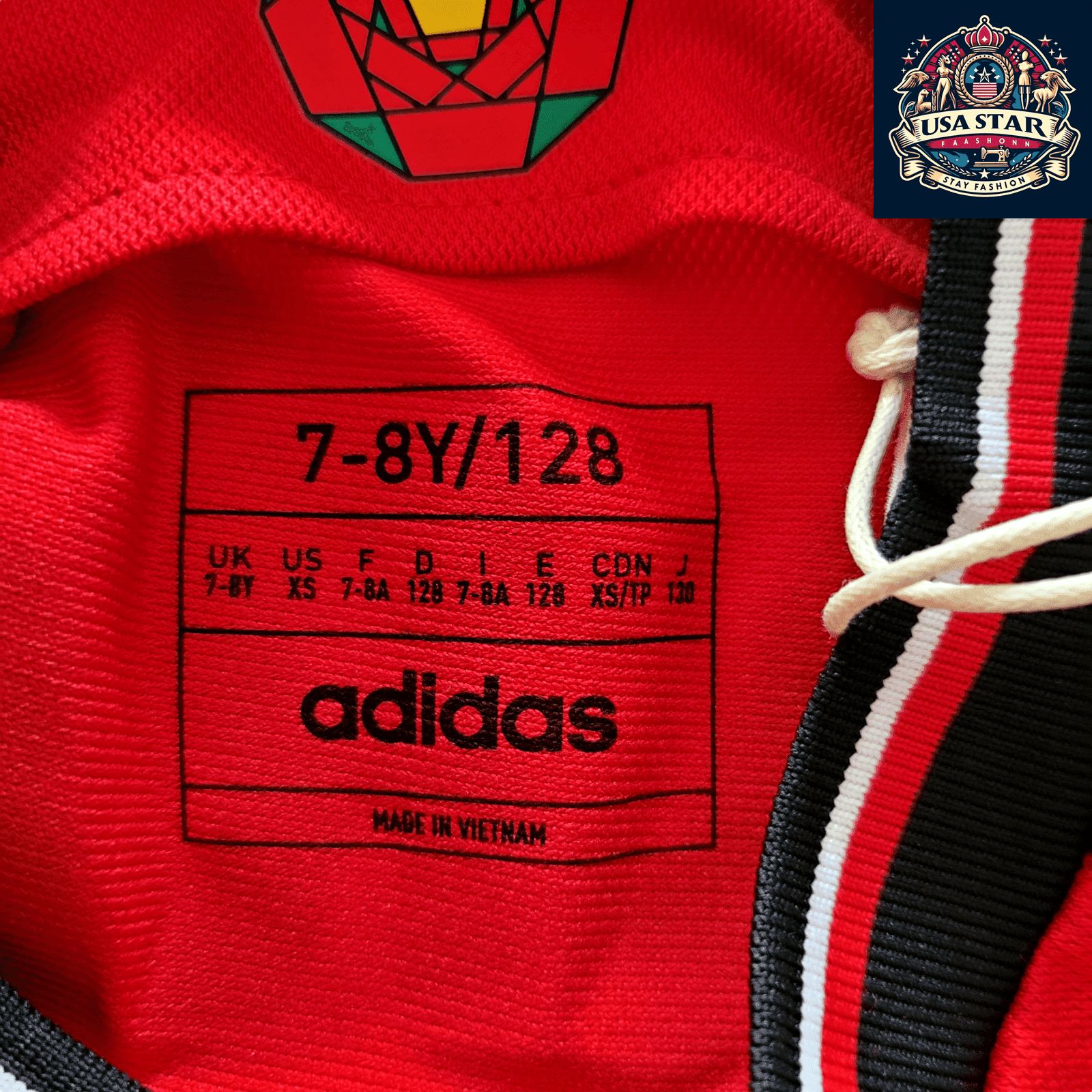 Manchester United Youth Jersey 2023 - 2024 Home Size 7 - 8Y with AEROREADY Technology, Model Zarin 7 - USASTARFASHION