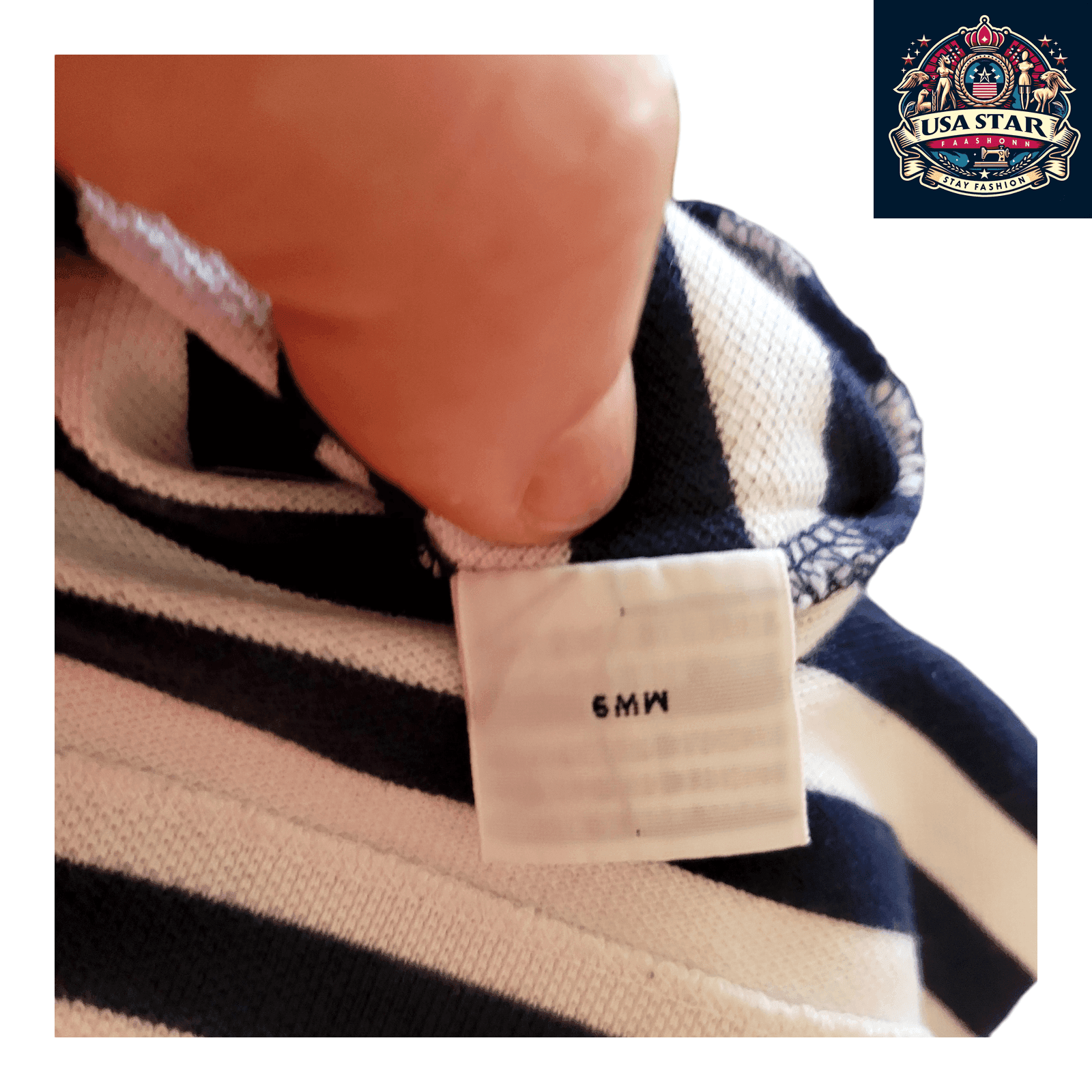 Polo Ralph Lauren Men's Polo Shirt - Large Navy/White Striped, 100% Cotton, Classic Fit - USASTARFASHION