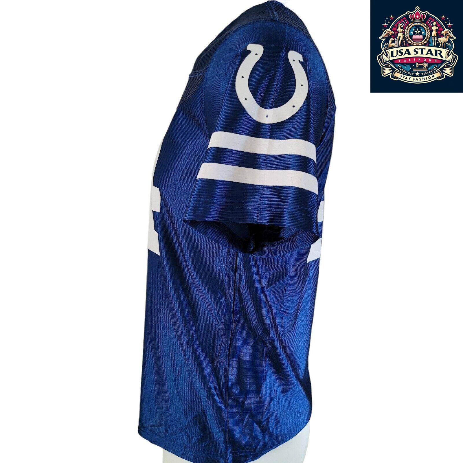 Dallas Clark Jersey Youth XL (18-20) - Indianapolis Colts Blue Classic Team Spirit Gear - USASTARFASHION