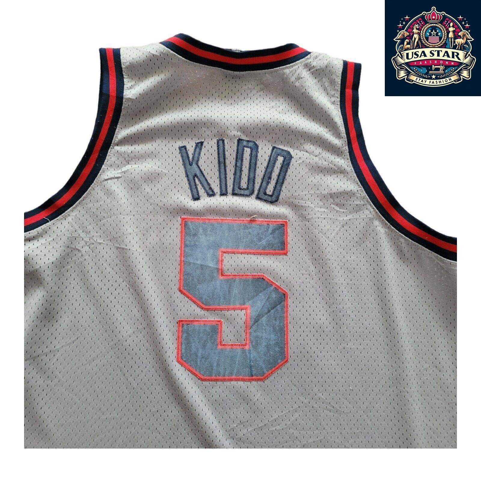 Official Nike Vintage Basketball Jersey 5 Jason Kidd New Jersey Nets Swingman XL - Retro Style - USASTARFASHION