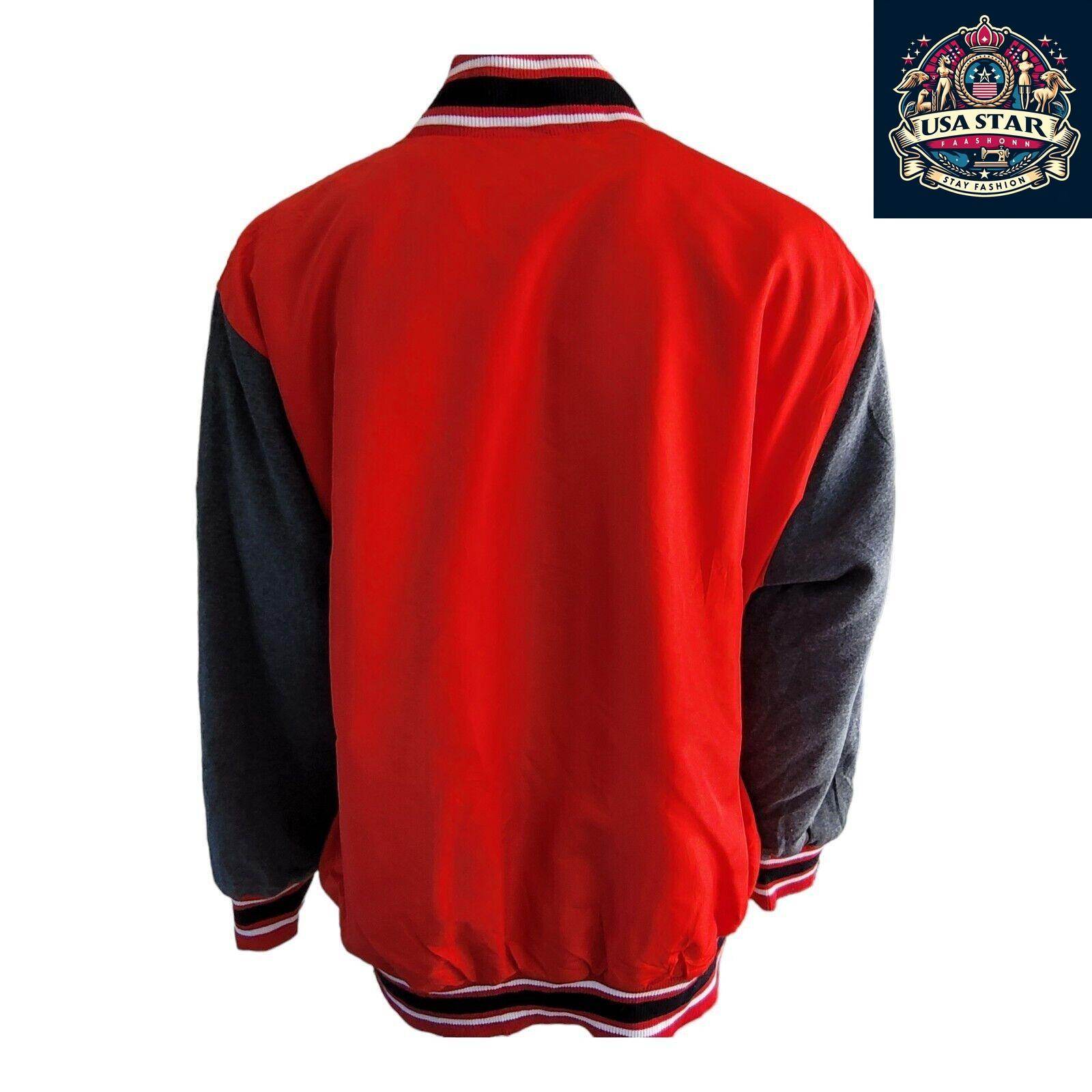 G - III Apparel Detroit Red Wings Varsity Jacket 4XL - Authentic Colors, Snap Fastening, Vintage Style - USASTARFASHION