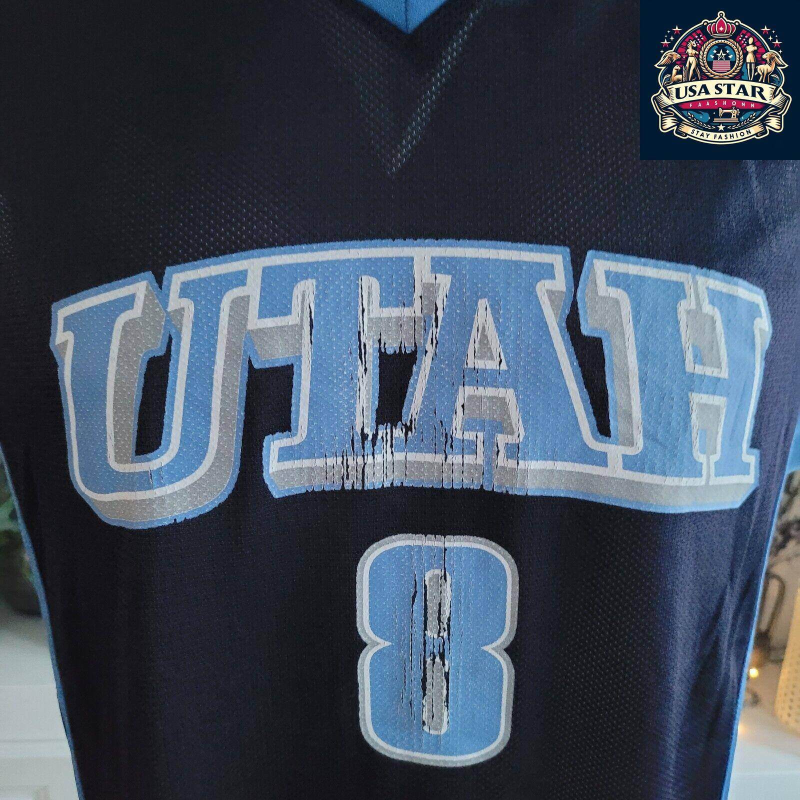 Deron Williams Jersey #8 Utah Jazz Size M - Authentic NBA Fan Apparel for Basketball Enthusiasts - USASTARFASHION
