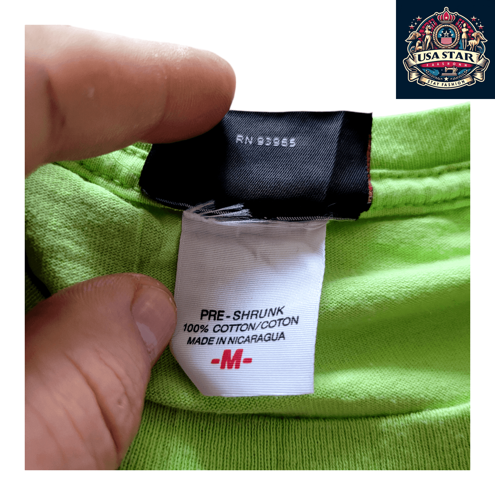 Danica Patrick T-Shirt - Chase Authentics GoDaddy Racing Apparel M Green 100% Pre - Shrunk Cotton - USASTARFASHION