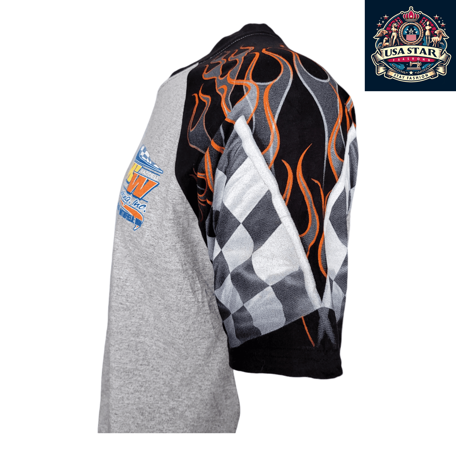 Nescar Racing T-Shirt - 100% Cotton, Durable, Comfortable Fit, Made in USA, Size Large - USASTARFASHION