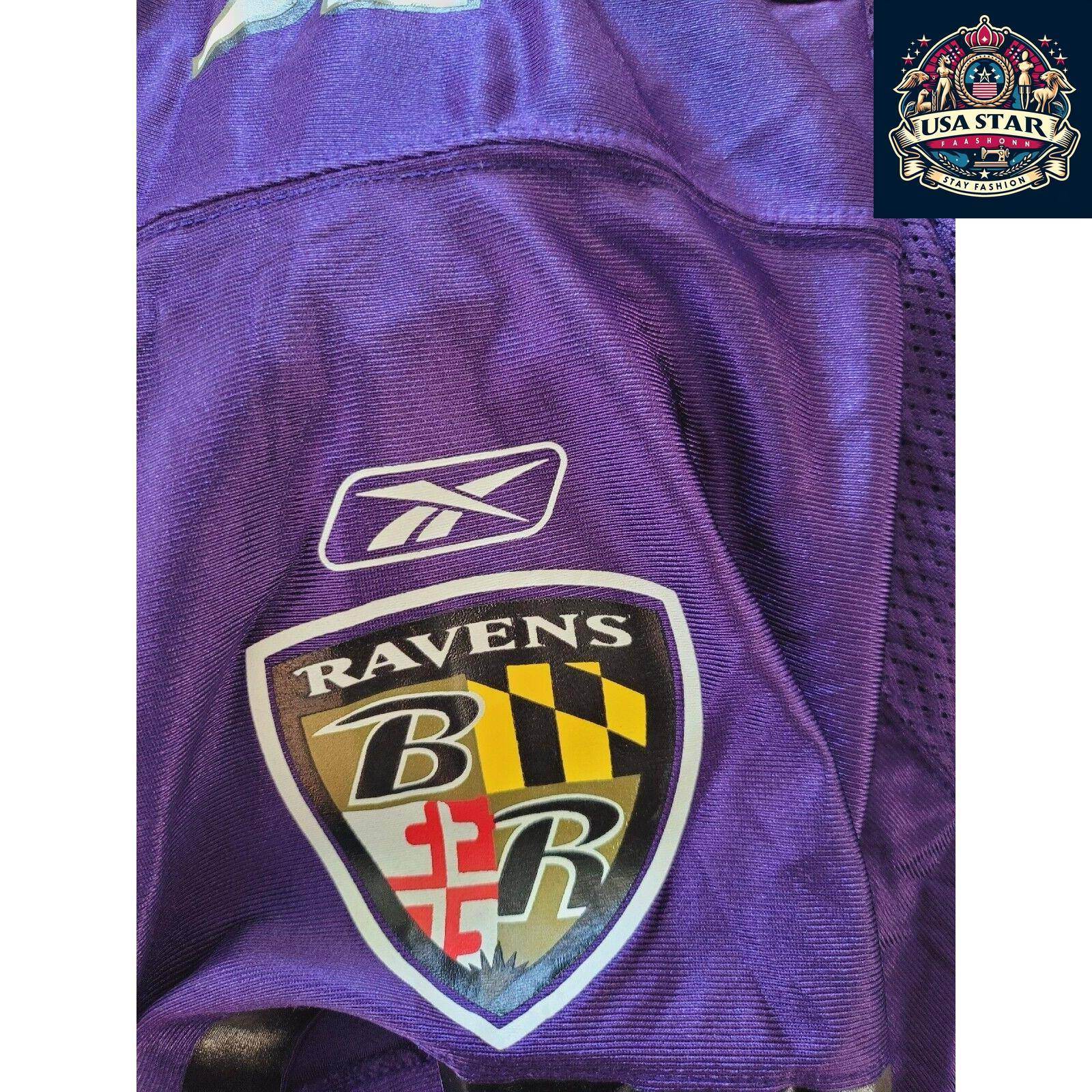 Baltimore Ravens Youth Jersey XL #52 Ray Lewis Reebok On Field Grade A Vintage Condition - USASTARFASHION