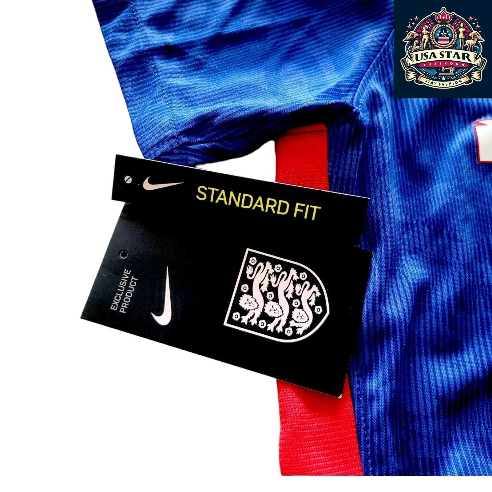 Nike England Kids Jersey 2020/21 Away Jersey XL (Ages 7 - 8) Custom "Mia Moo" 10 Blue/Red - USASTARFASHION