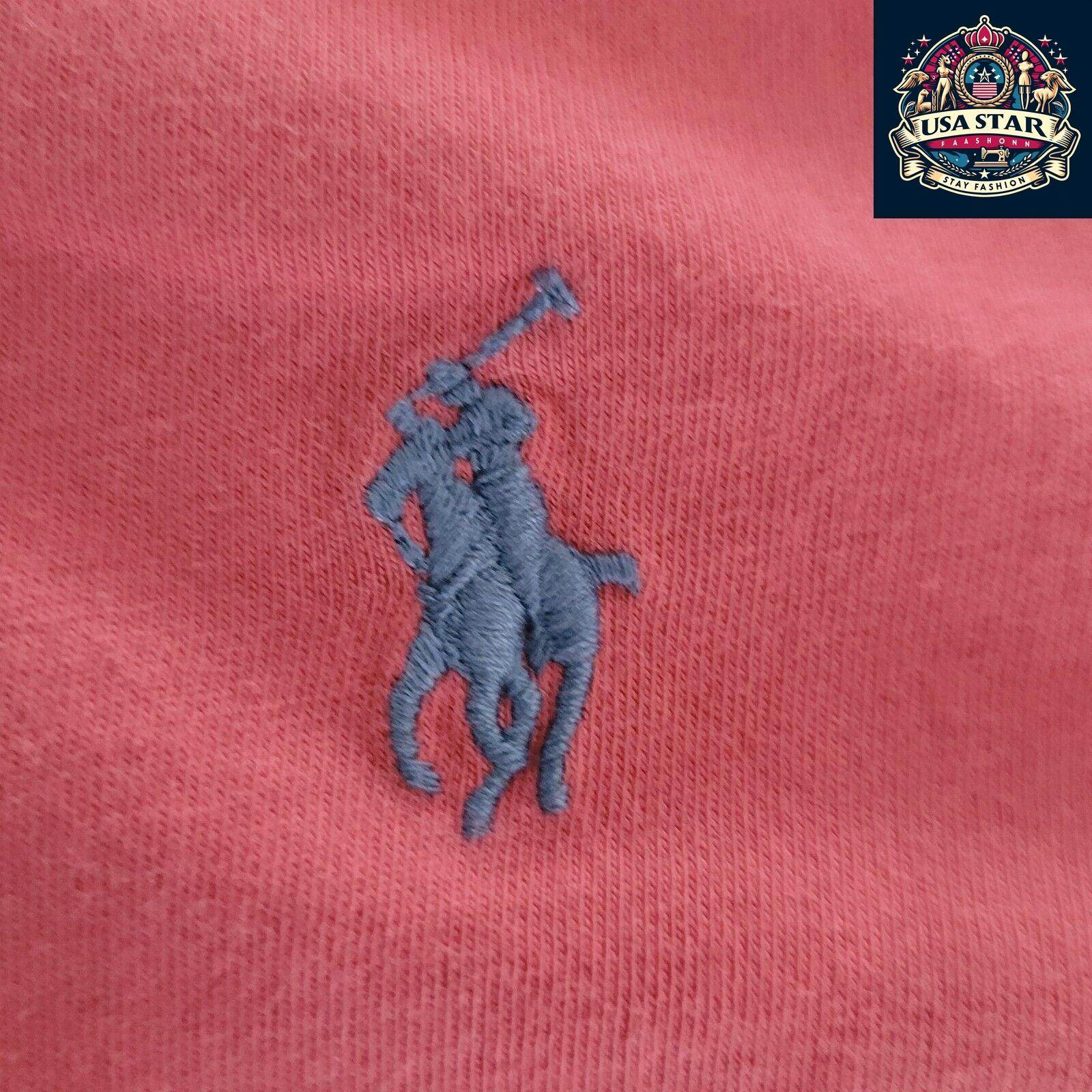 Polo Ralph Lauren T-Shirt M - Soft Cotton, Iconic Logo, Classic Red, Regular Fit, Vintage Condition - USASTARFASHION