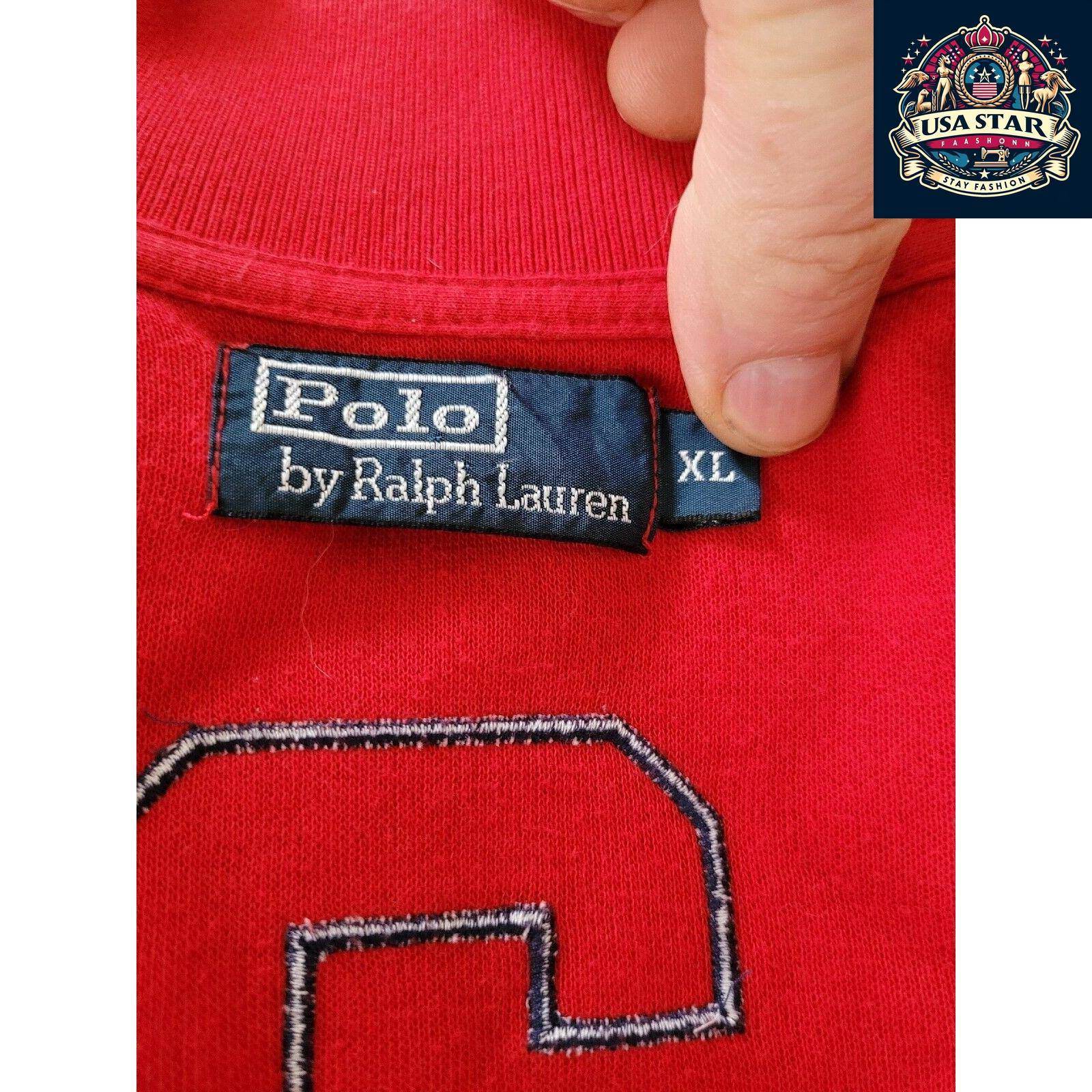 Polo Ralph Lauren Track Top XL - Vintage Style, Comfortable Fit, United States Sports Motif - USASTARFASHION