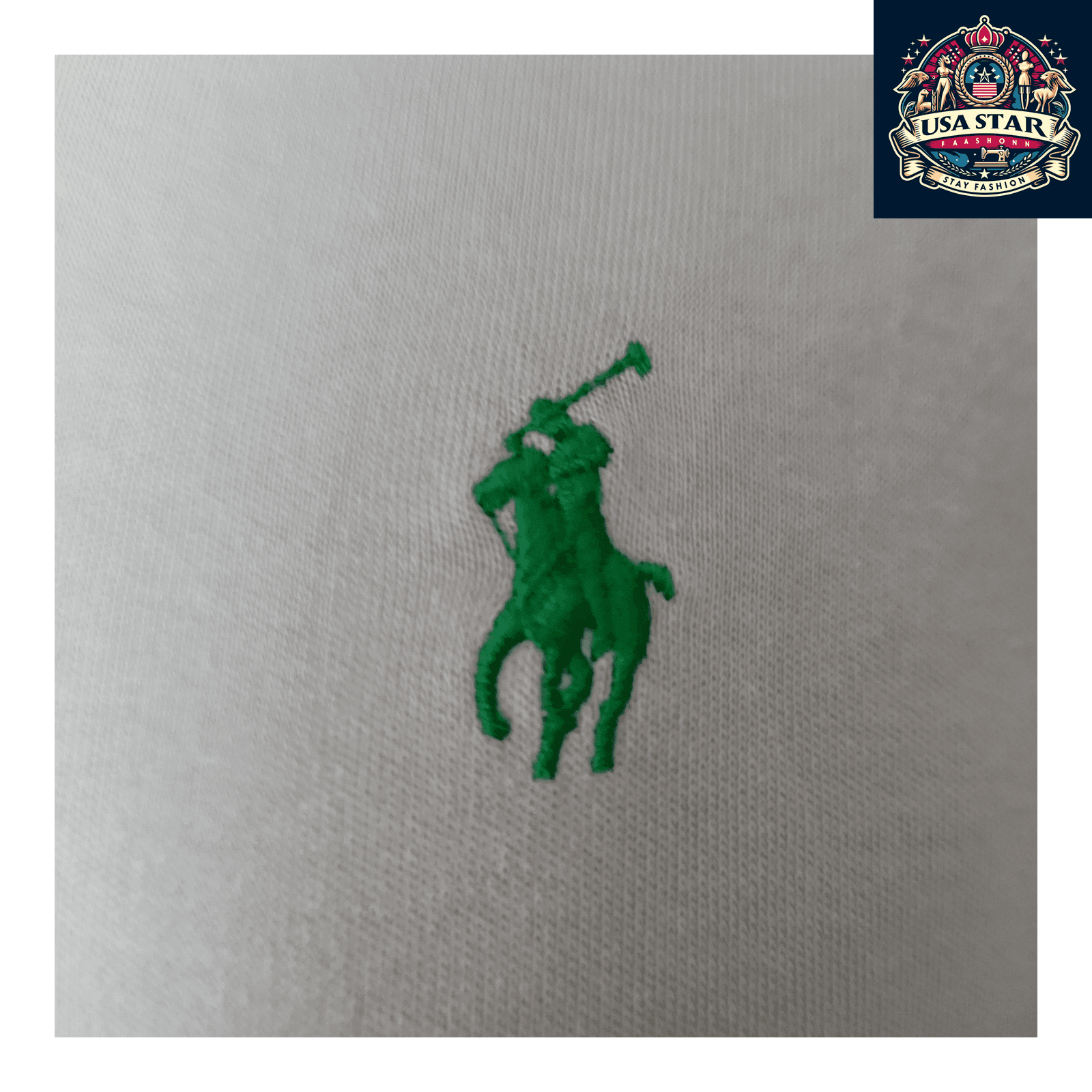 Polo Ralph Lauren Men's Polo Shirt - XLTG Custom Fit Light Gray, 100% Cotton, Breathable Style - USASTARFASHION