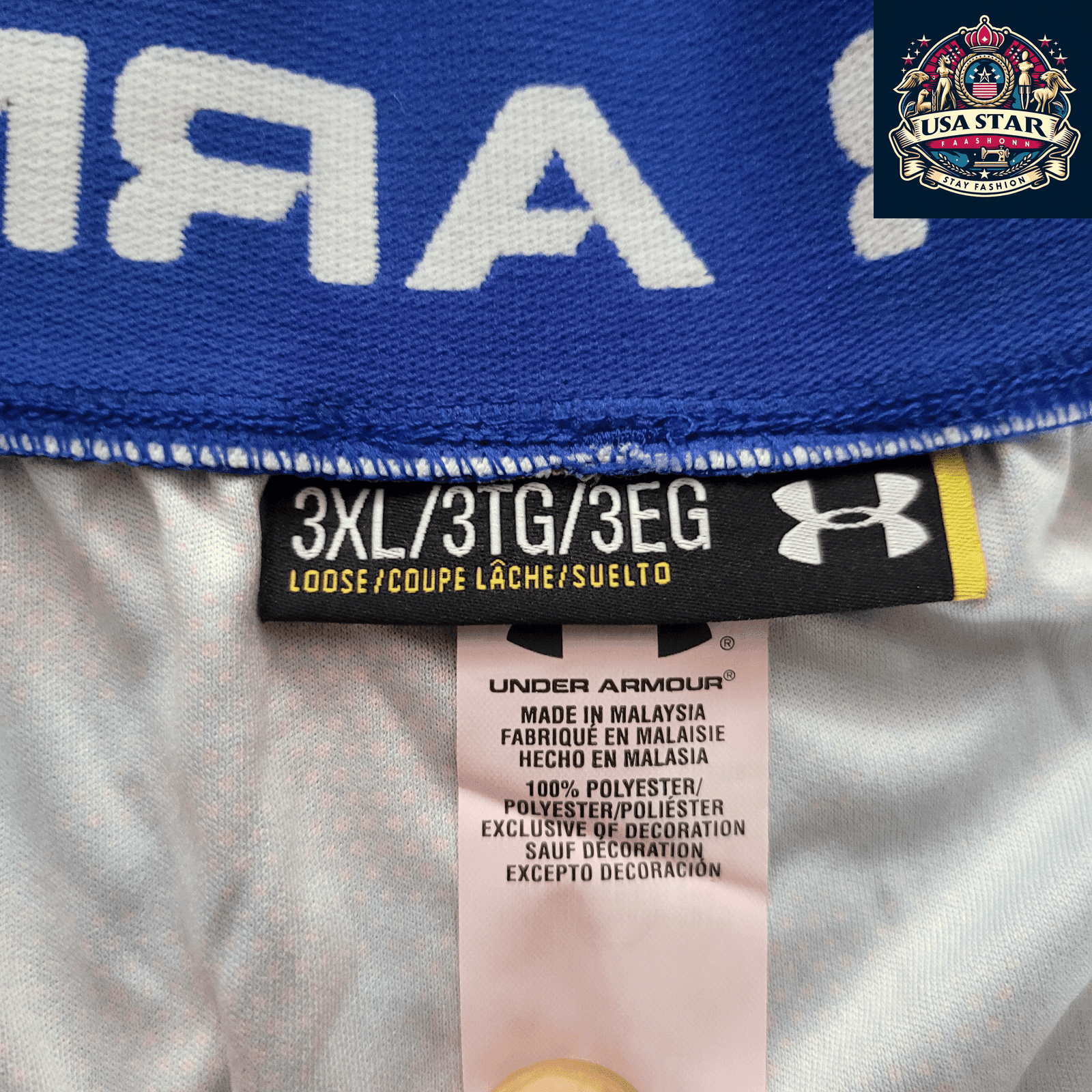 Men's Under Armour Athletic Shorts, Blue Loose Fit, Moisture - Wicking, Lightweight Fabric, Gym & Training - USASTARFASHION