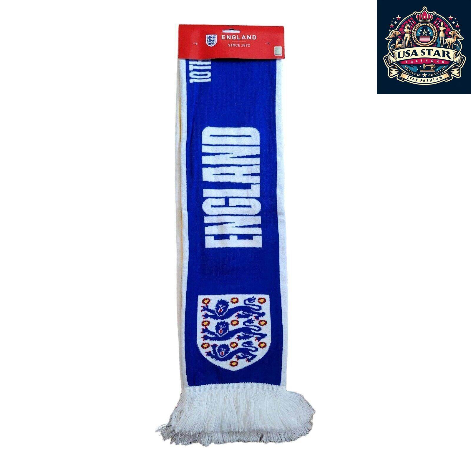 2019 England FA vs Kosovo Official Matchday Friendship Scarf - Soft, Durable, Collector's Item - USASTARFASHION