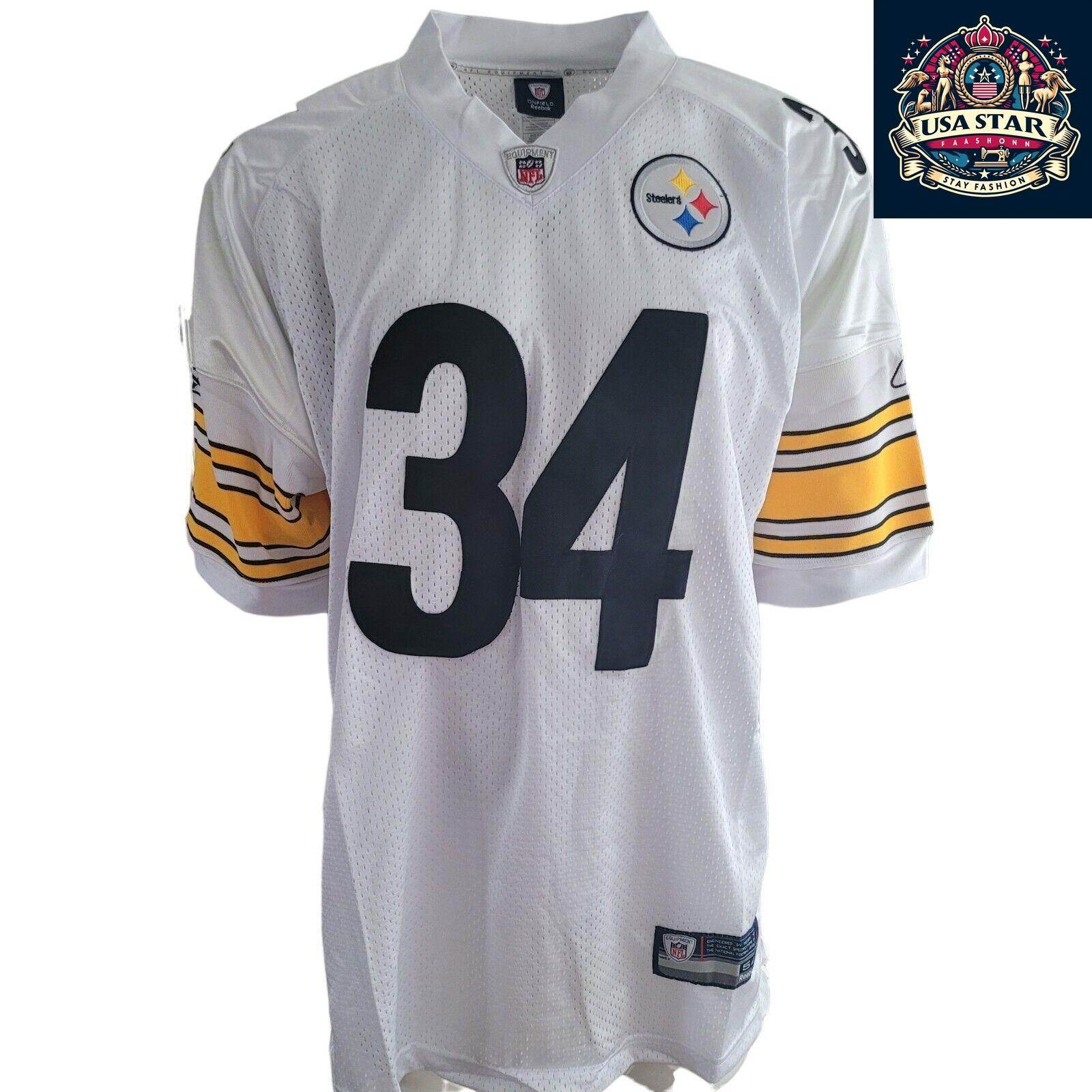 Pittsburgh Steelers Jersey Reebok NFL Mendenhall 34 Size 54 (2XL) - Authentic Fan Apparel - USASTARFASHION