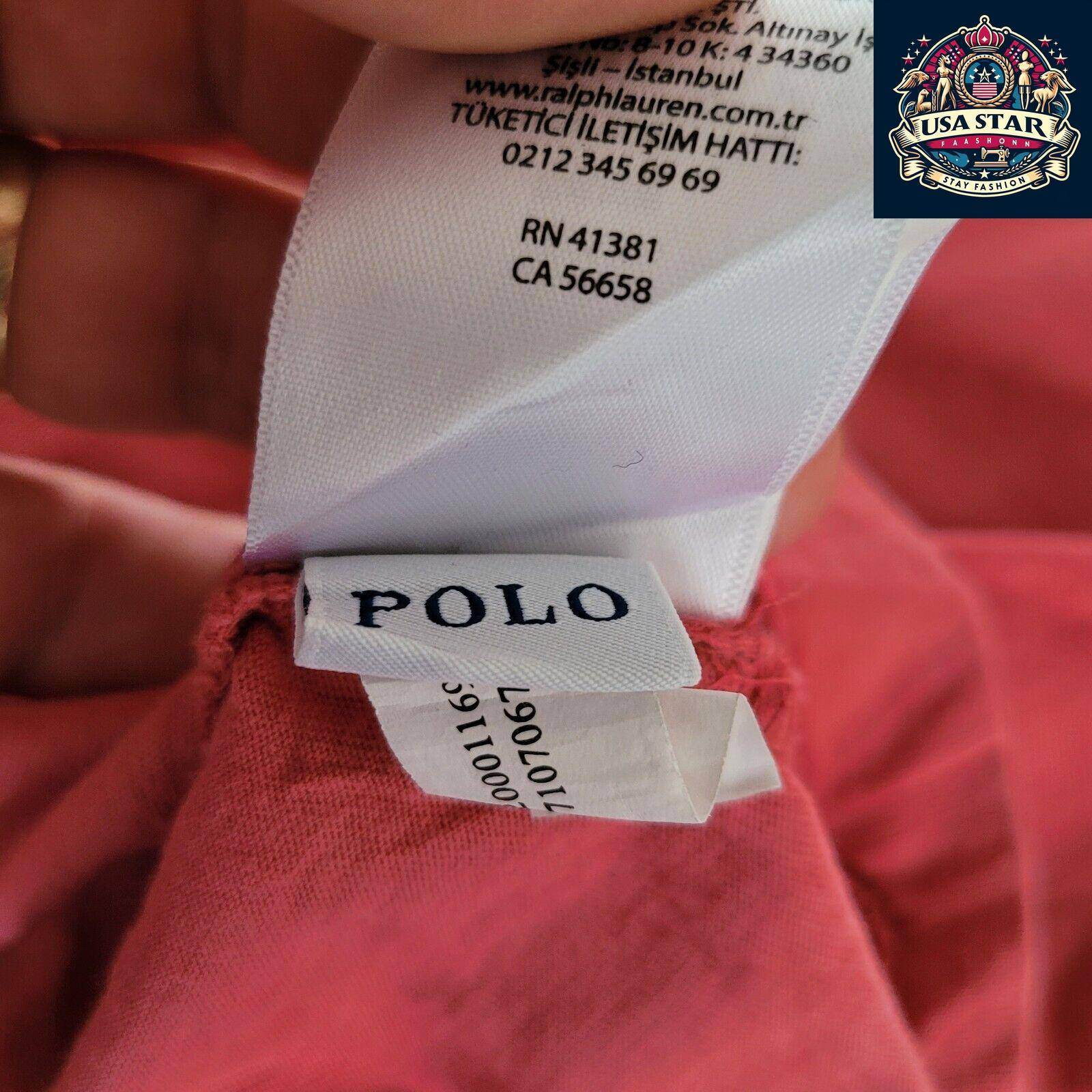 Polo Ralph Lauren T-Shirt M - Soft Cotton, Iconic Logo, Classic Red, Regular Fit, Vintage Condition - USASTARFASHION
