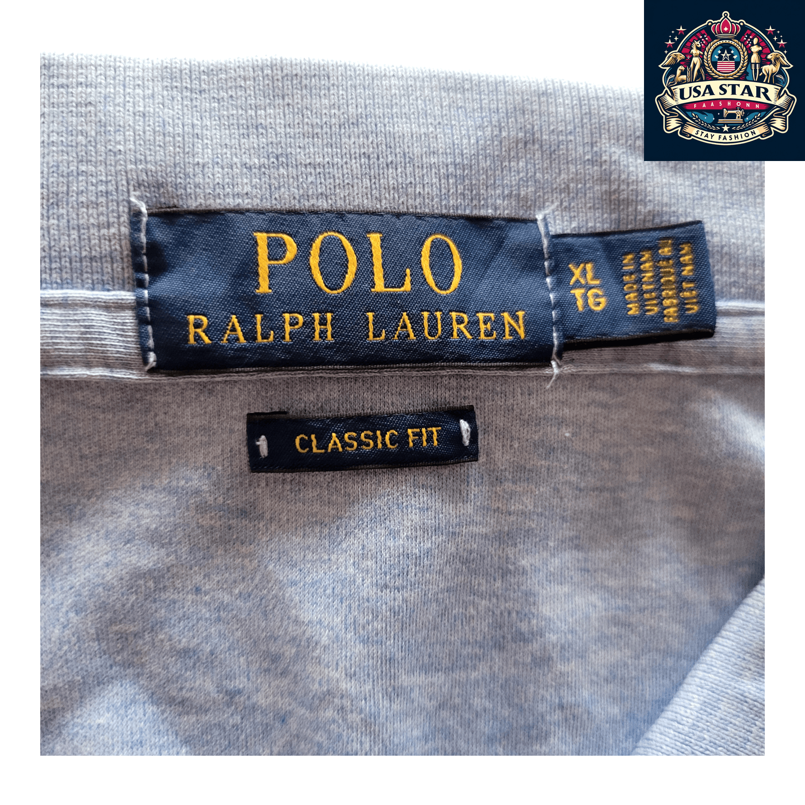 Polo Ralph Lauren Men's Polo Shirt, Classic Fit XL, 100% Cotton, Timeless Blue Style - USASTARFASHION