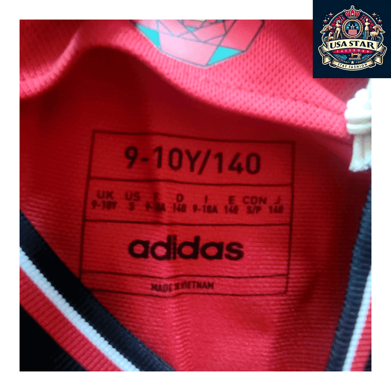 Adidas Manchester United Jersey 9 - 10 Years Lightweight Breathable Jowell 17 for Kids 2023 - USASTARFASHION