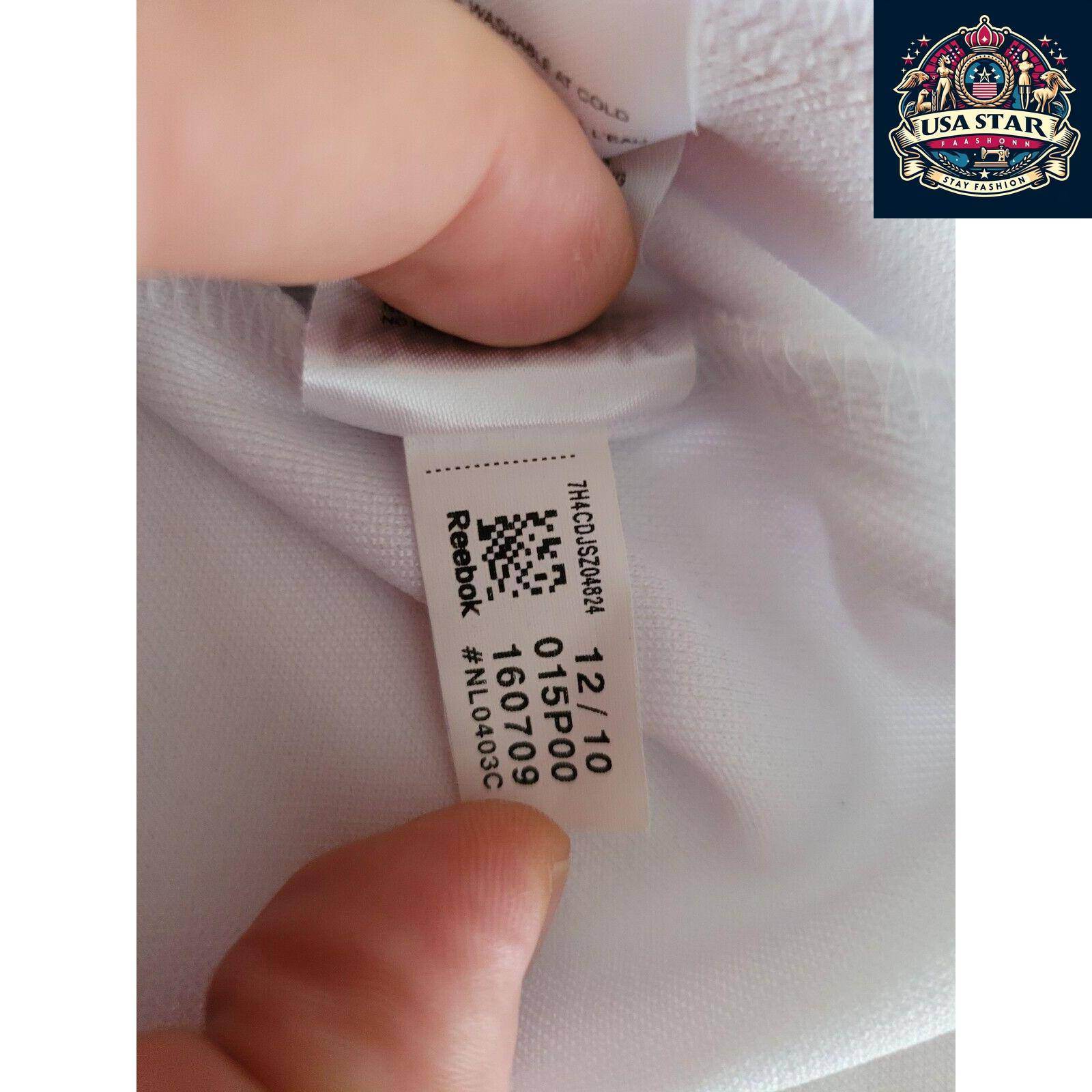 Reebok Hockey Jersey White Large - Vintage Condition, Odor-Free, Comfortable Fit - USASTARFASHION