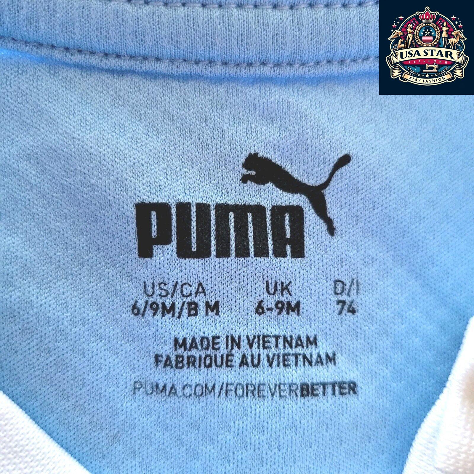 Manchester City FC Infant Home Kit 2020/21 by Puma - Personalized "FAHAD" - Size 6 - 9 Months - USASTARFASHION