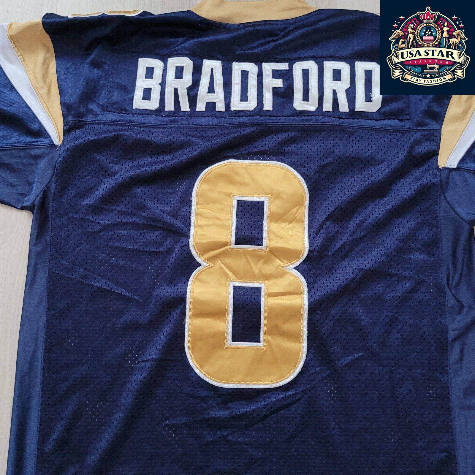 St Louis Rams Jersey 8 Bradford By Reebok, Size 48, Authentic Design, Great Condition - USASTARFASHION