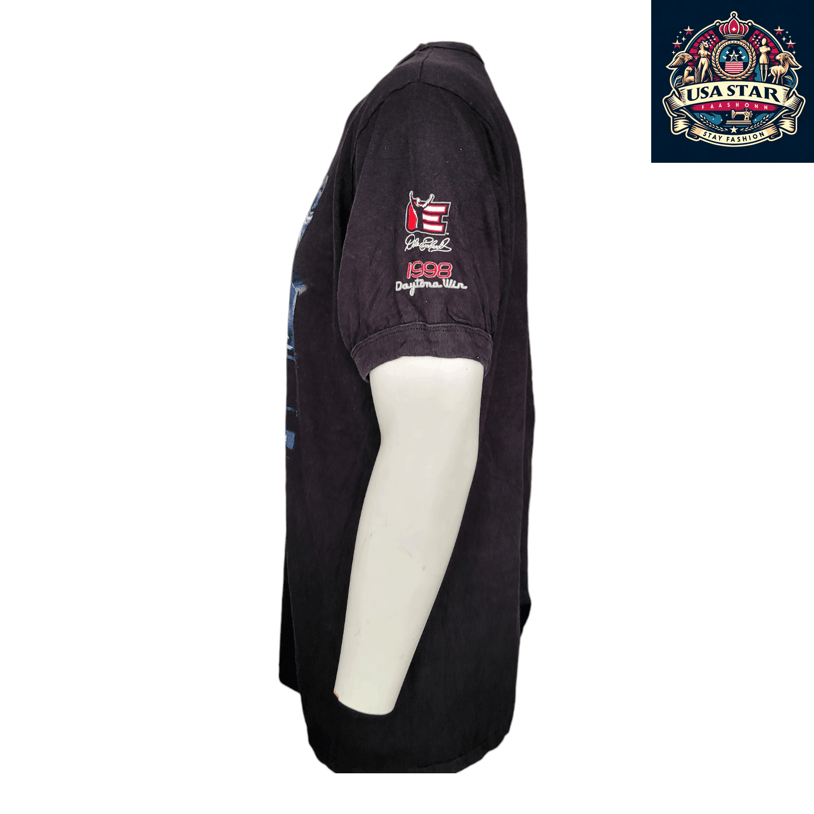 Dale Earnhardt T-Shirt 1998 Daytona 500 Win Men's Large 100% Cotton Officially Licensed Collectible - USASTARFASHION