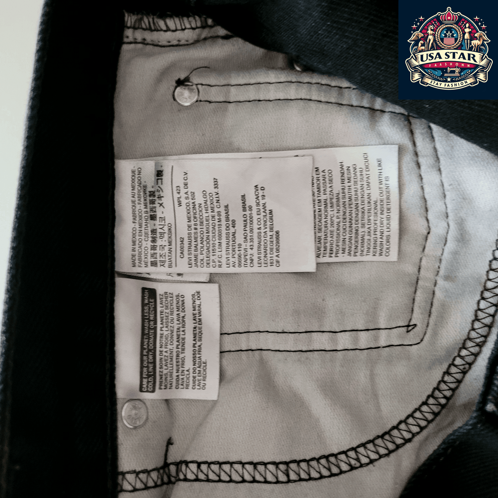 Levi 505 Denim Shorts W34 L32, Grade B, Durable Black Denim Workwear for Comfort and Style - USASTARFASHION