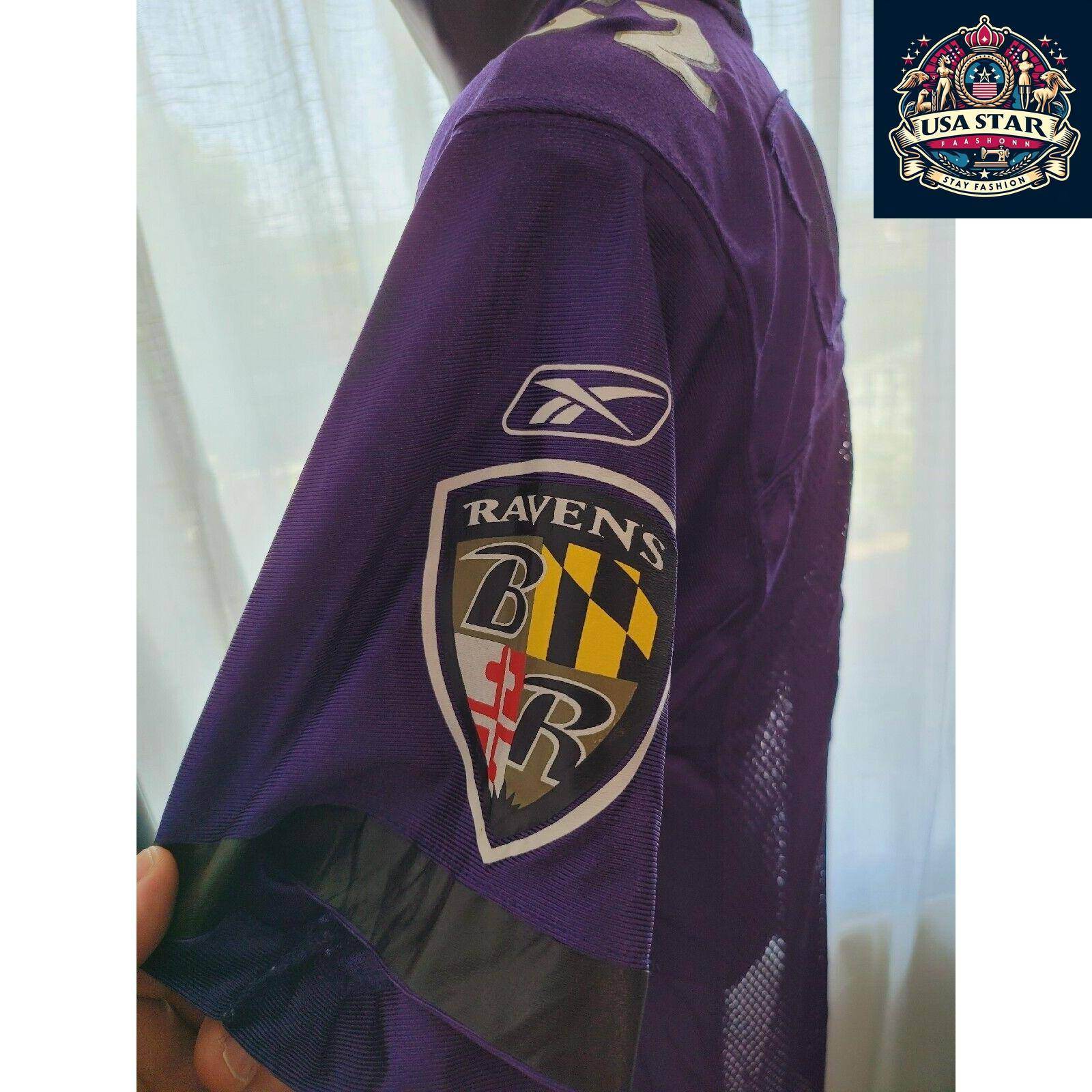 Baltimore Ravens Youth Jersey XL #52 Ray Lewis Reebok On Field Grade A Vintage Condition - USASTARFASHION