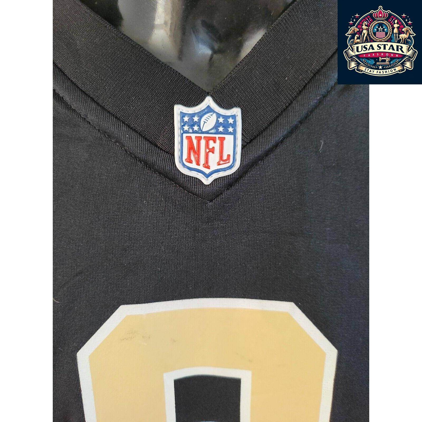 Drew Brees 9 New Orleans Saints Youth Jersey Shirt in Brown – Nike Durable Activewear for Kids - USASTARFASHION