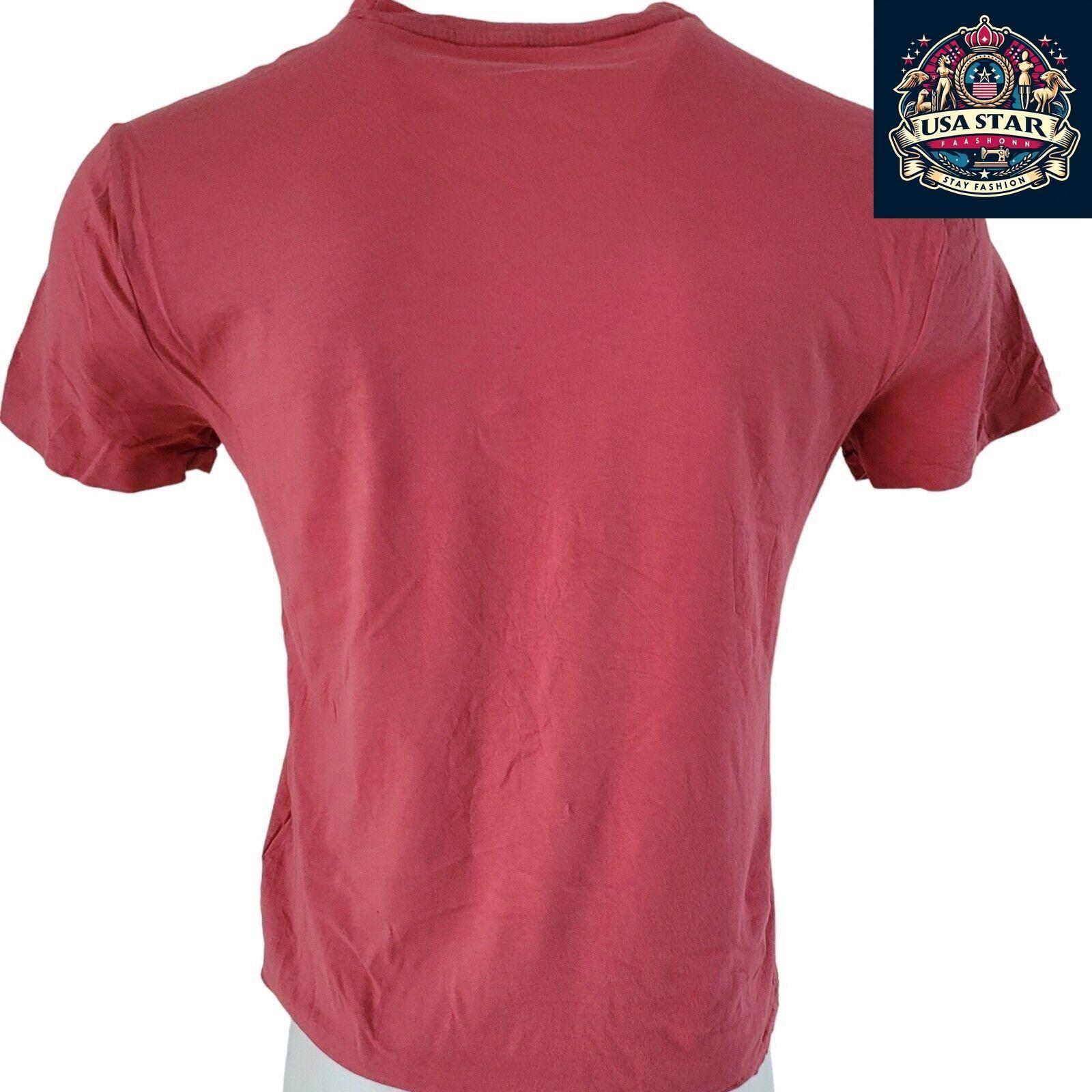 Polo Ralph Lauren T-Shirt M - Soft Cotton, Iconic Logo, Classic Red, Regular Fit, Vintage Condition - USASTARFASHION