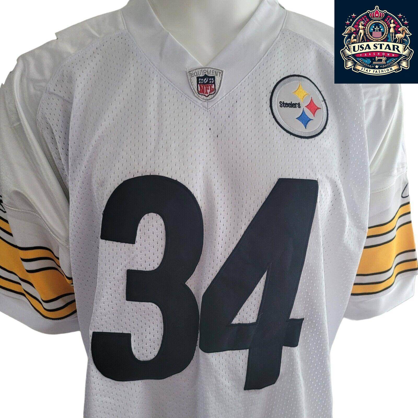 Pittsburgh Steelers Jersey Reebok NFL Mendenhall 34 Size 54 (2XL) - Authentic Fan Apparel - USASTARFASHION