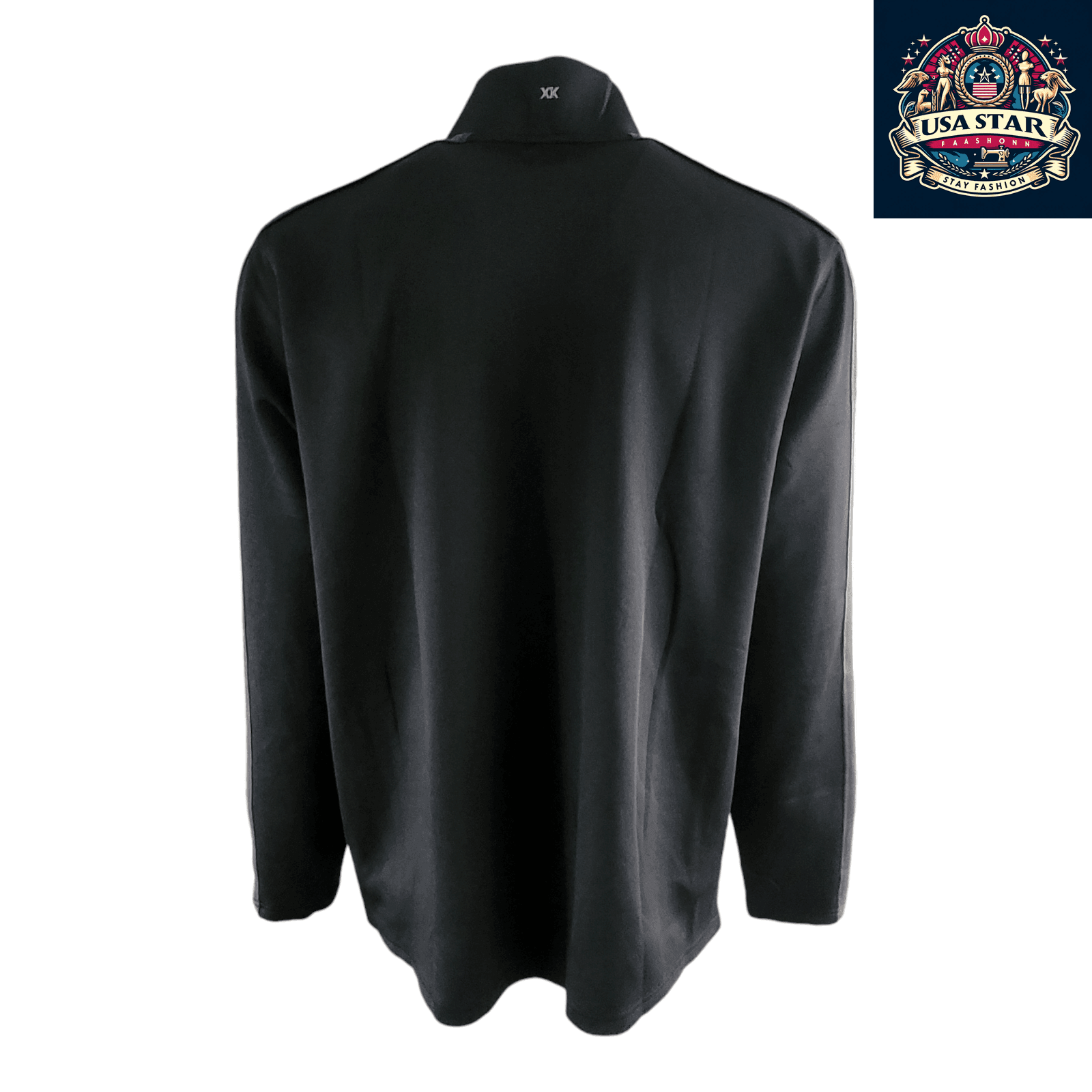 Everton FC Jacket Hummel Men's Full Zip Track Jacket XXL Black/Gray - Breathable, Zippered Pockets - USASTARFASHION