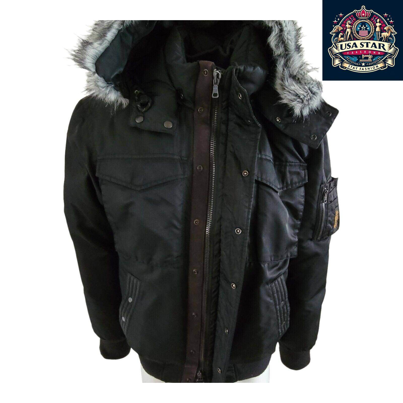 Ralph Lauren Military Surplus Jacket L, 80% Duck Down, Detachable Hood, Stylish & Functional - USASTARFASHION