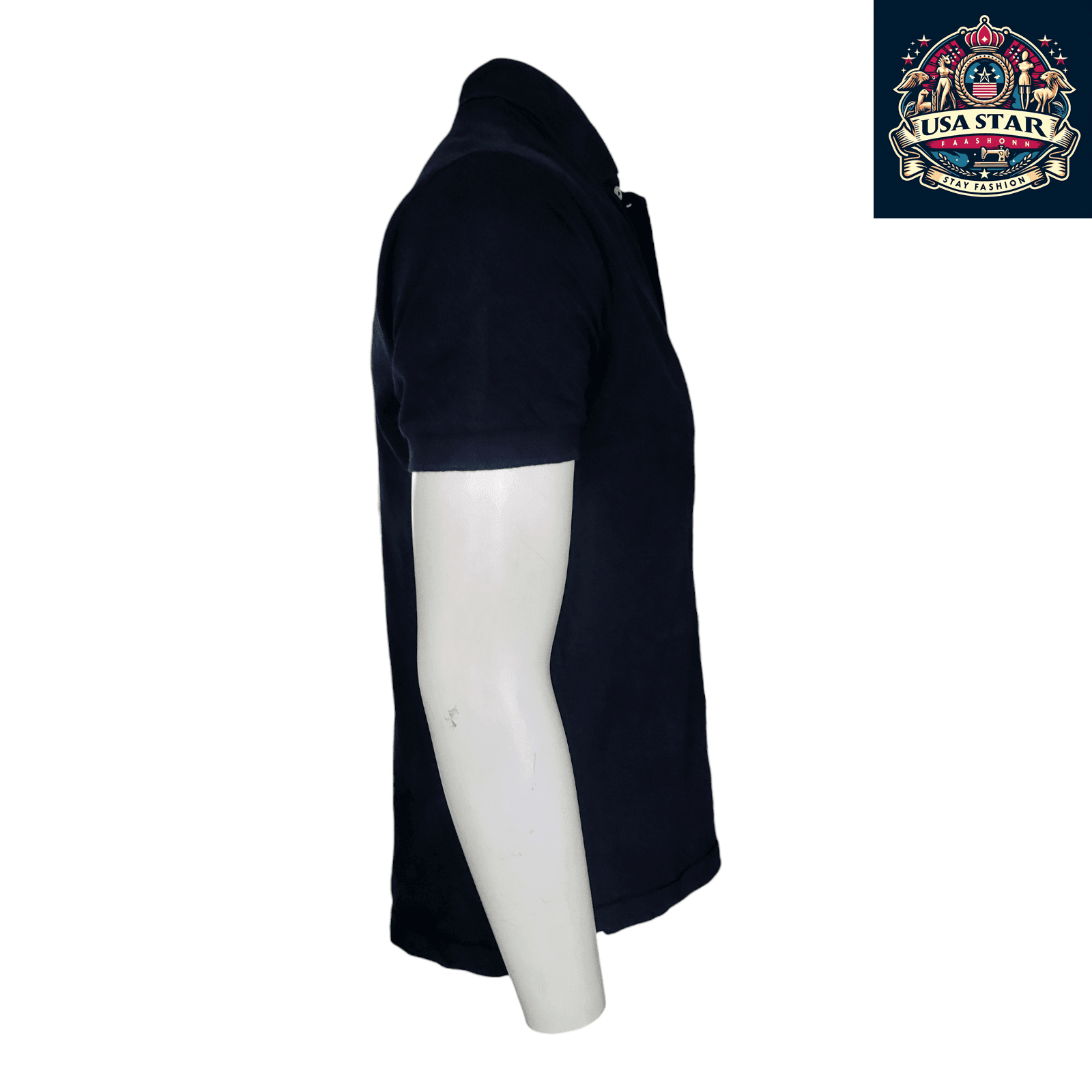 Ralph Lauren Polo Golf Shirt for Men, Small Size - Classic Black with Iconic Red Pony Logo - USASTARFASHION