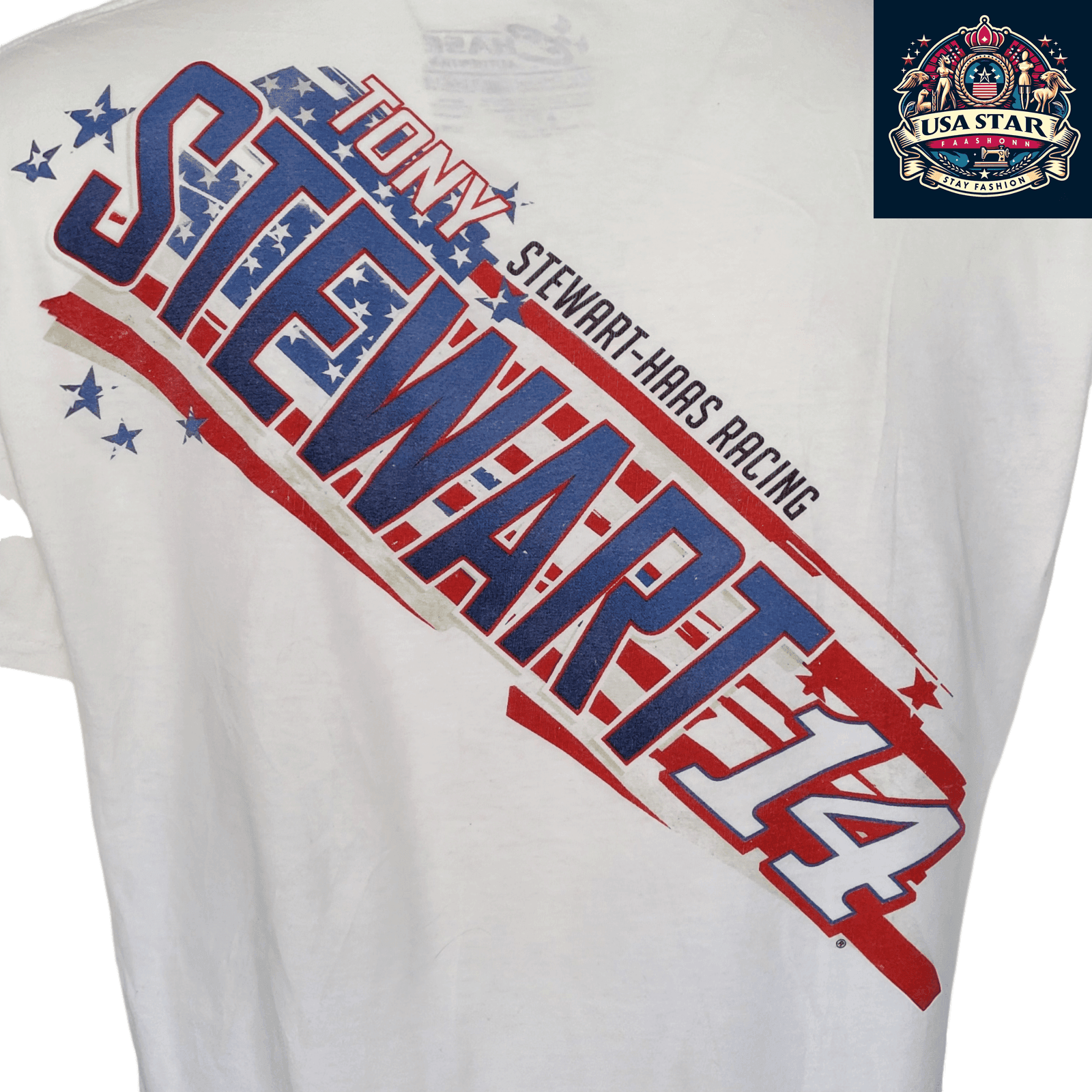 Tony Stewart T-Shirt 14 - Large Comfort Fit, Bold Graphics for NASCAR Fans by Chase Authentics - USASTARFASHION