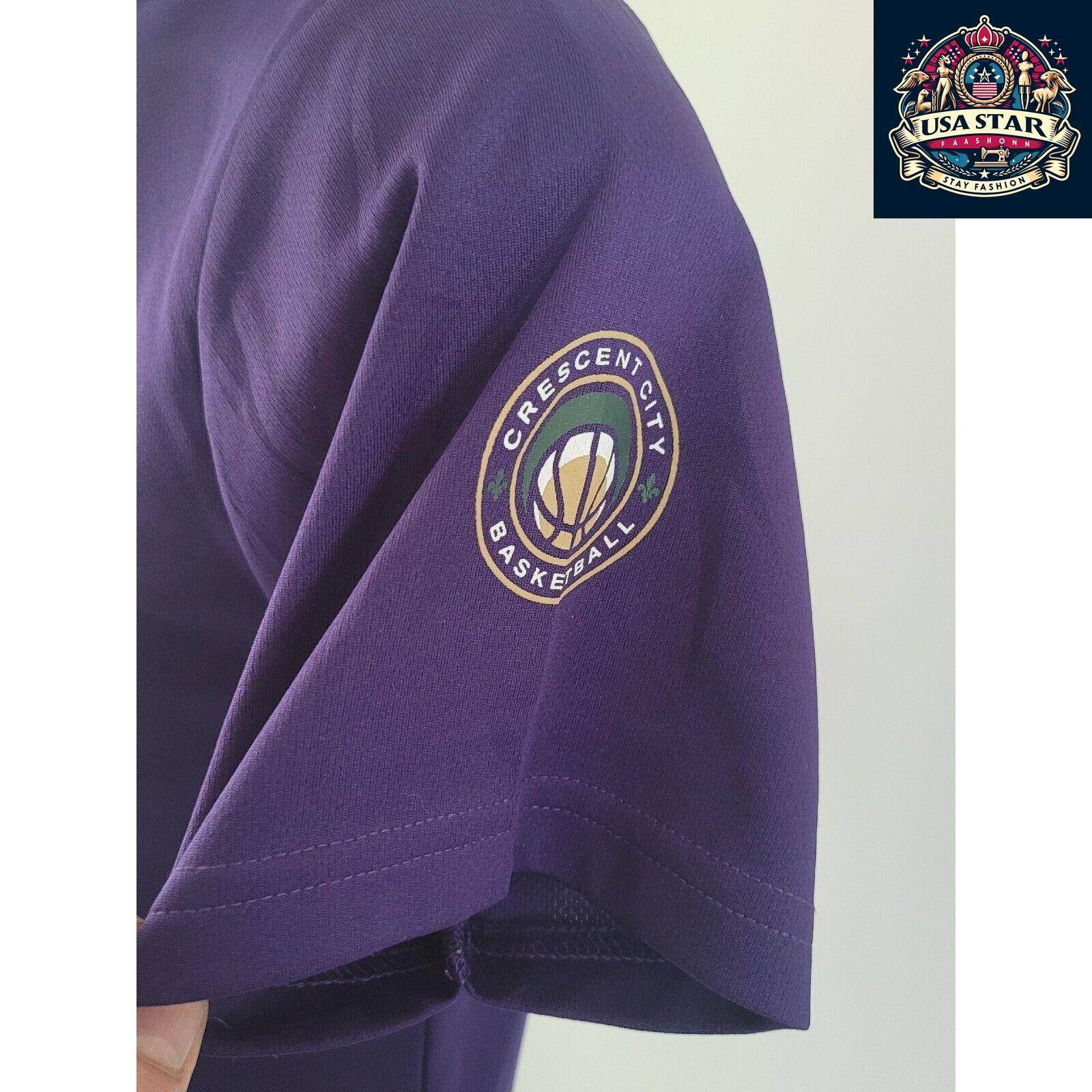NBA Youth Jersey Medium - Anthony Davis 23 New Orleans Pelicans Jersey in Mardi Gras Colors - USASTARFASHION