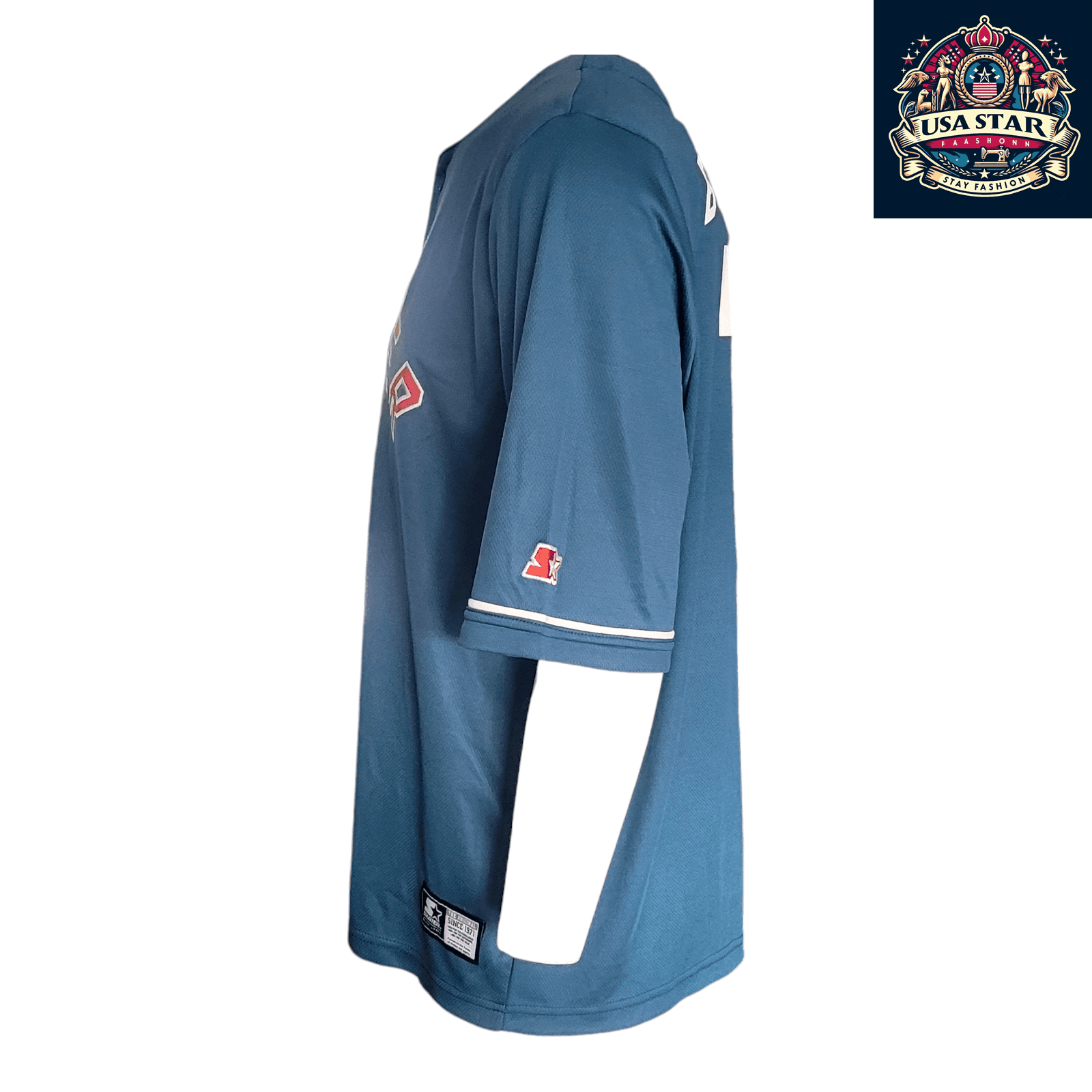 Starter Black Label Jersey Men's Teal 71 Baseball Jersey, Size M - Comfortable & Stylish Fit - USASTARFASHION