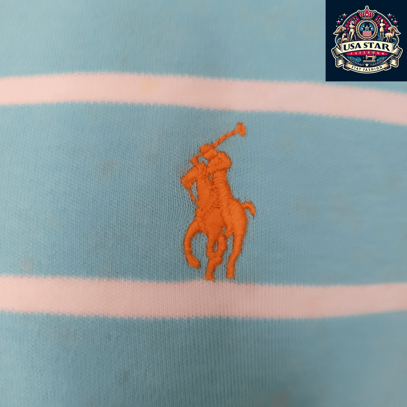 Polo Ralph Lauren Men's Shirt XL Aqua Striped 100% Cotton Classic Fit for Timeless Style - USASTARFASHION