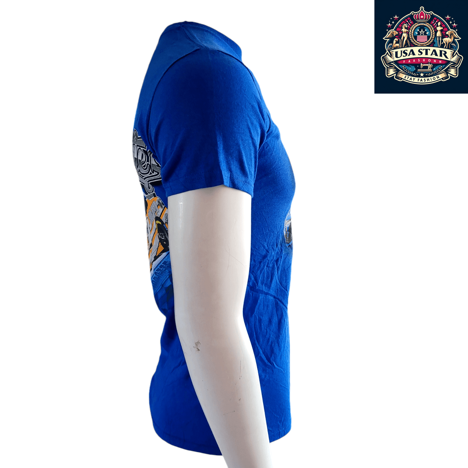 NASCAR Charlotte Motor Speedway T-Shirt - Blue Small, Delta Pro Weight Fabric for Ultimate Comfort - USASTARFASHION