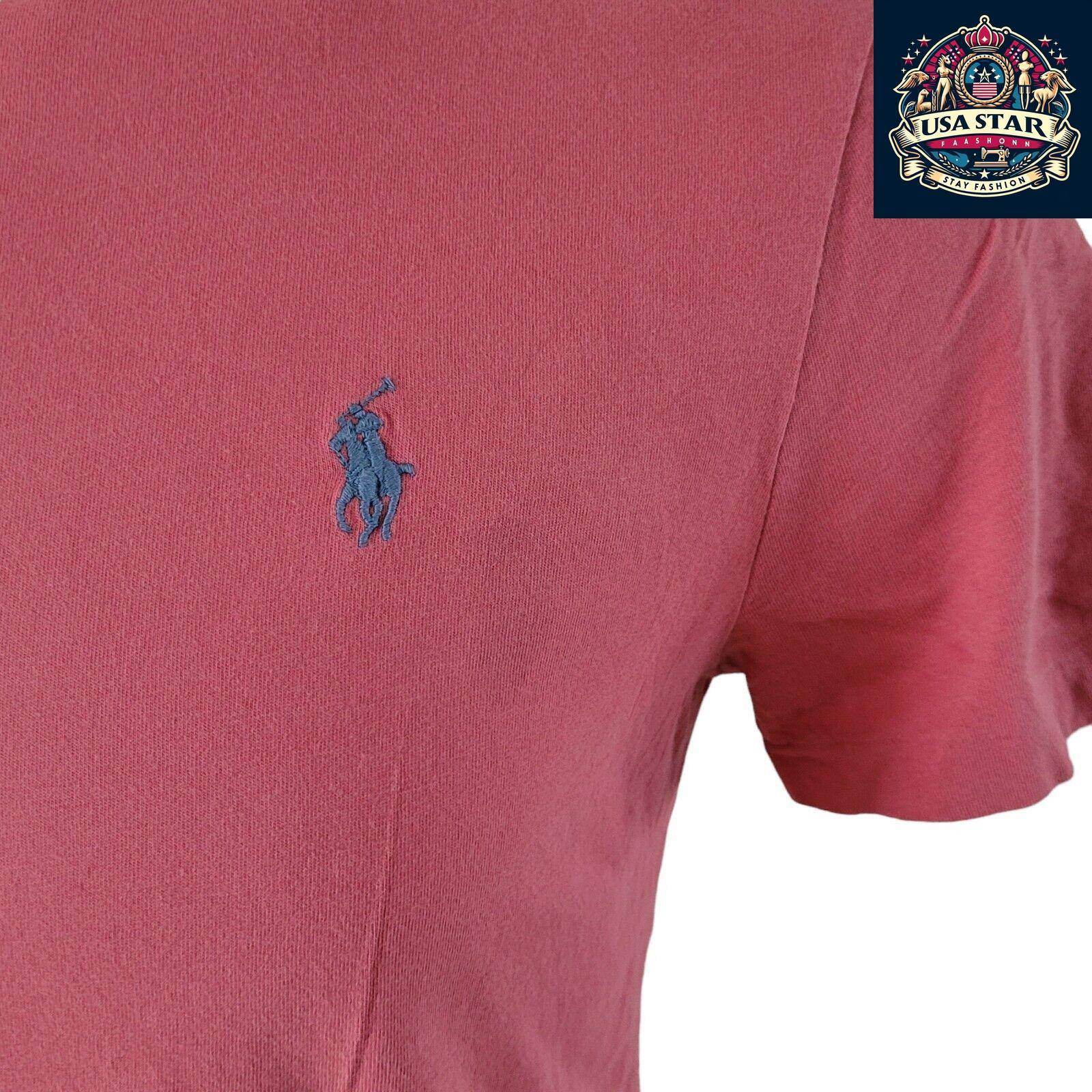 Polo Ralph Lauren T-Shirt M - Soft Cotton, Iconic Logo, Classic Red, Regular Fit, Vintage Condition - USASTARFASHION