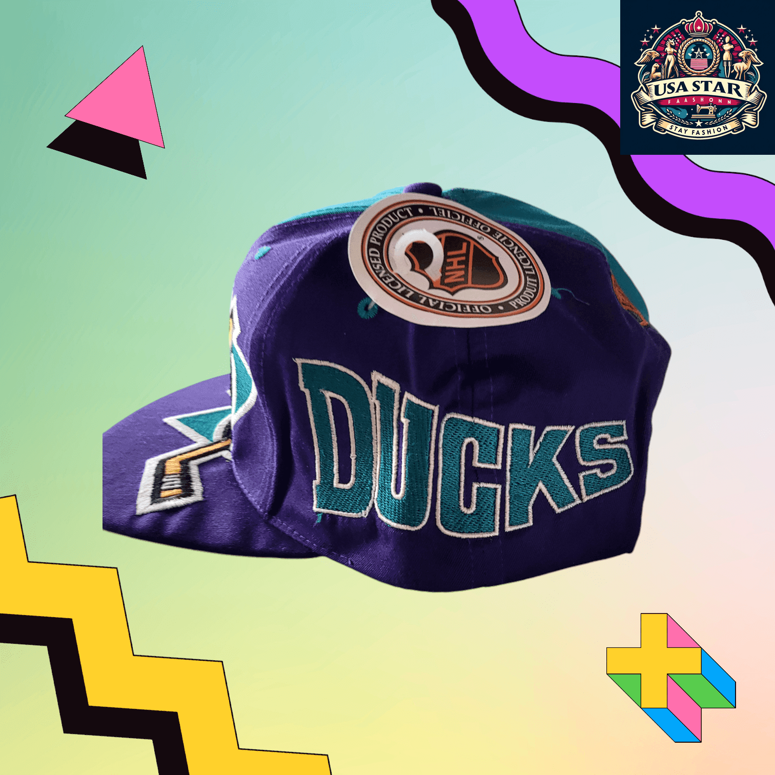 Anaheim Ducks Baseball Cap – NHL Adjustable Hat with Embroidered Logo in Team Colors - USASTARFASHION