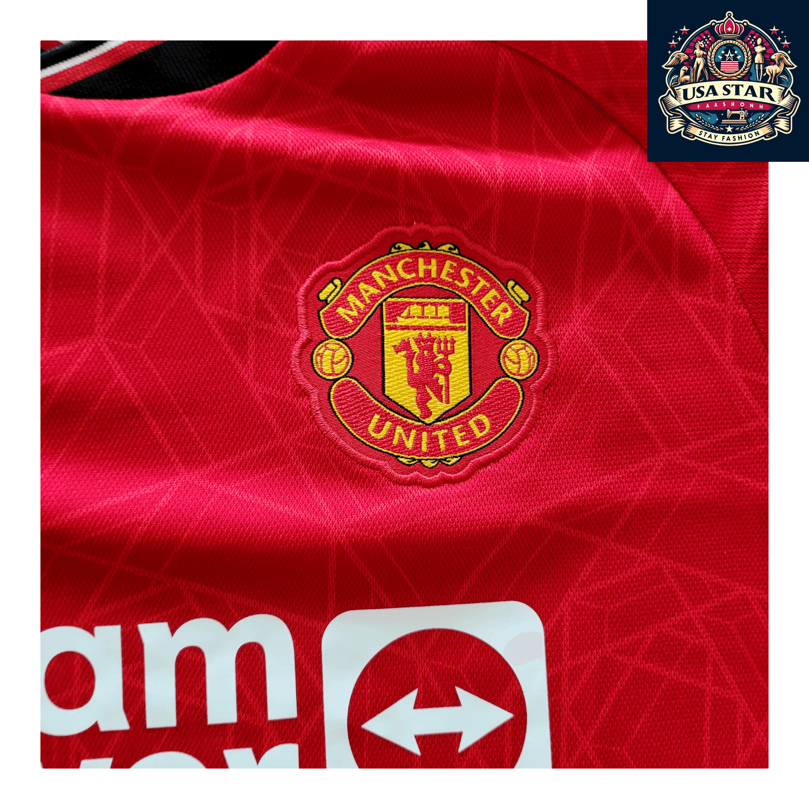 Manchester United Youth Jersey 2023/24, Size 11 - 12Y, Adidas AER Moisture Control Technology - USASTARFASHION