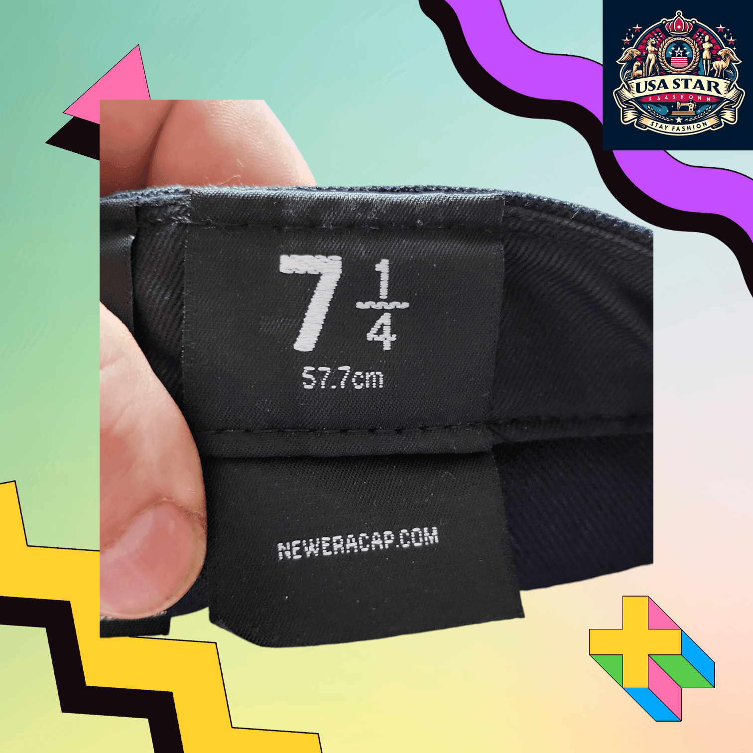 New Era 59FIFTY Fitted Cap Atlanta Braves Cap - Navy Blue 100% Wool, Size 7 1/4, Iconic MLB Style - USASTARFASHION