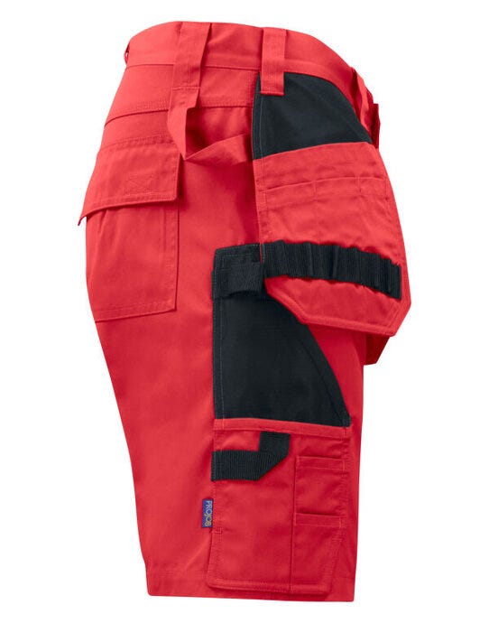 ProJob Workwear PJ645535 ProJob Prio Trade Holster Shorts - Red